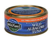 Wild Planet Wild Albacore Tuna in Water - Low Mercury, High Protein, Non-GMO, Sustainably Caught - 5 Oz Cans (Pack of 12) - Perfect for Salads, Sandwiches & Keto Meals