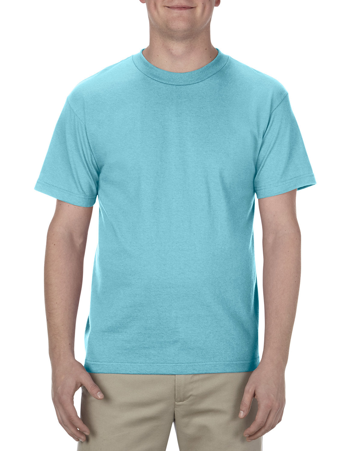 Alstyle AL1301 Men's & Women's 6.0 oz 100% Cotton Crew Neck T-Shirt - Soft Comfortable Basic Tee for Casual Wear, Gym, Workout & Everyday Use