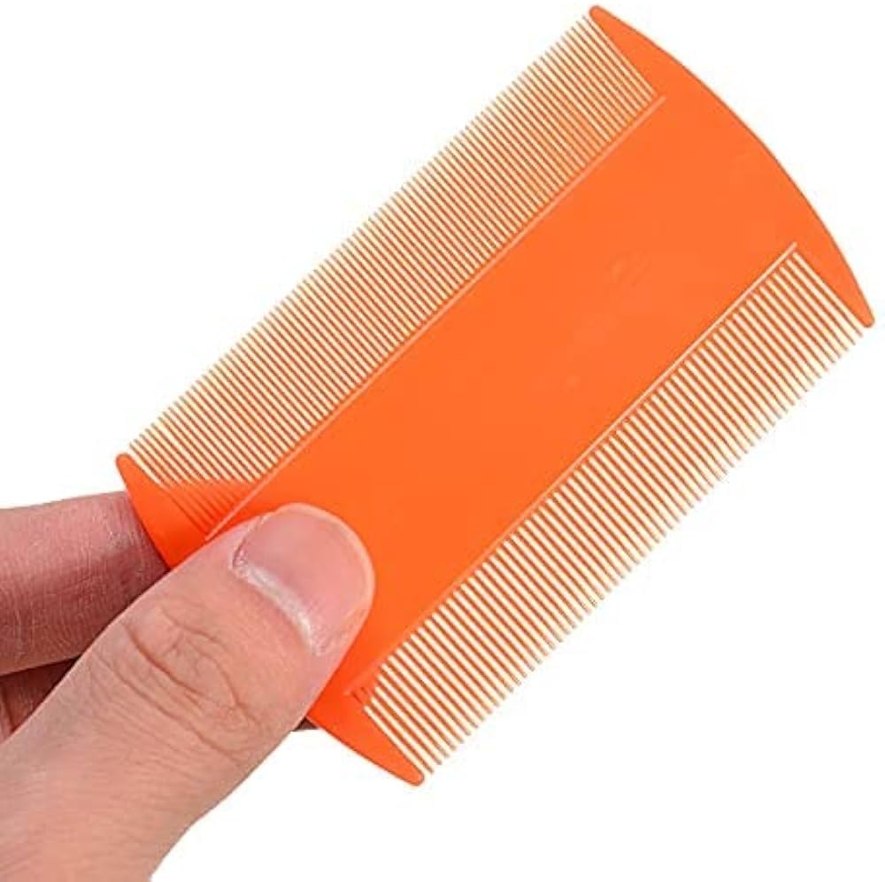 Effective Plastic Head Lice Comb & Egg Remover - 2 Pack for Fast Lice Treatment at Home | Safe for Kids & Adults | Perfect for School, Travel & Family Use