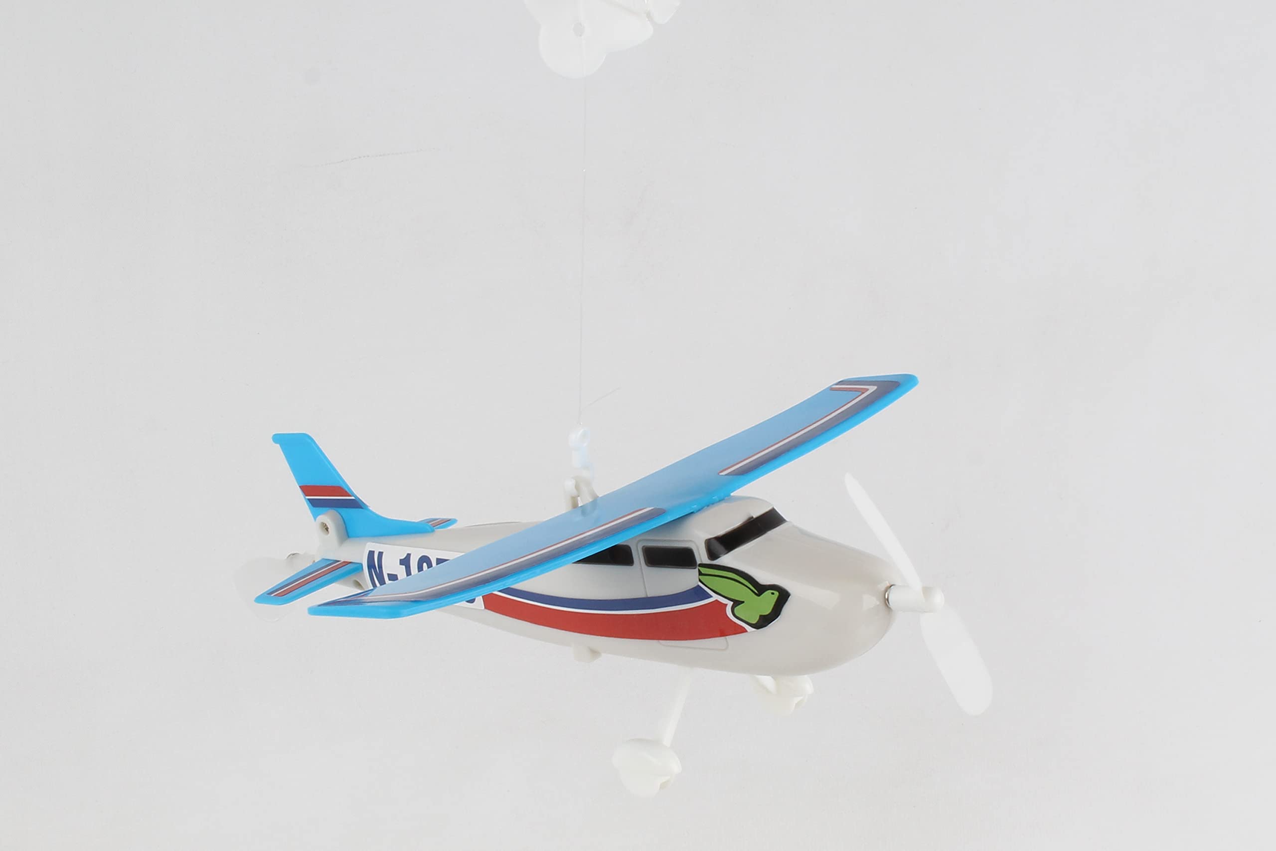 Daron Flying Skyhawk on a String - Blue Toy Airplane | Fun Interactive Hanging Aircraft for Kids' Room Decor & Playtime | Perfect for Aviation-Themed Bedrooms & Birthday Gifts