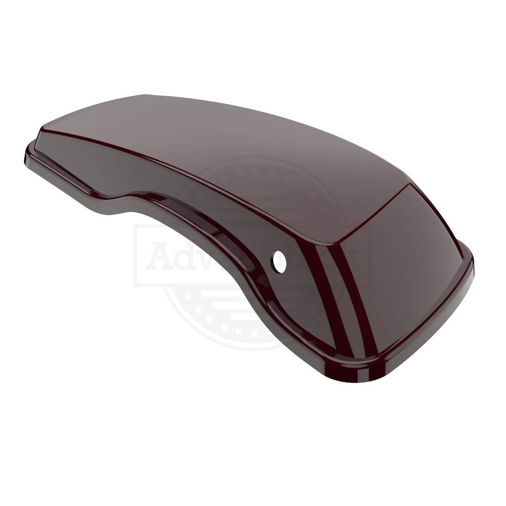 Premium Moto Onfire Saddlebag Lids for Harley Touring Models - Compatible with Street Glide & Road Glide Special (2014-2020) - Billiard Burgundy - Durable Motorcycle Accessories for Long Rides & Road Trips