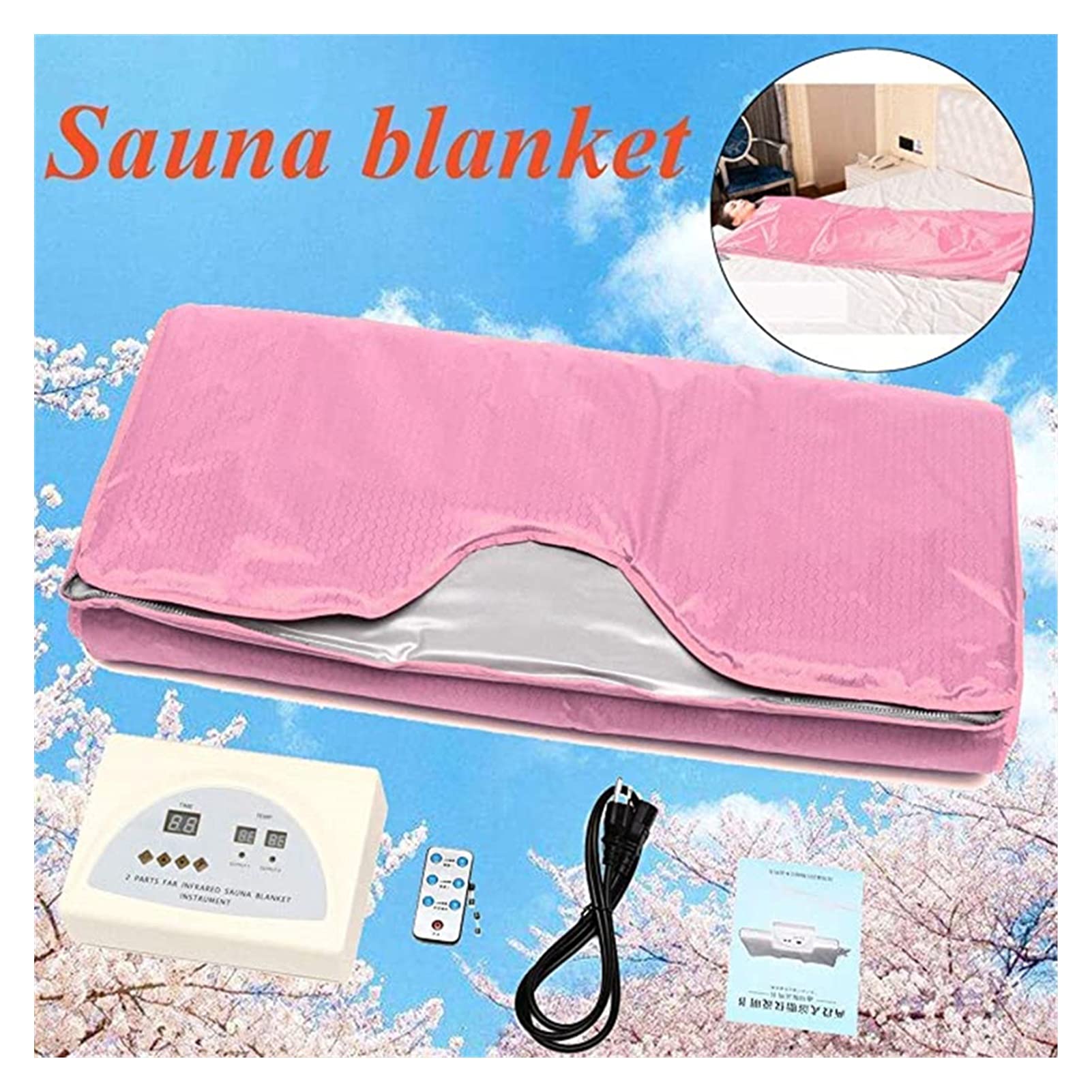 Infrared Sauna Blanket for Weight Loss & Detox - Portable Body Shaping Therapy, Anti-Aging Beauty & Slimming Fitness Equipment (Purple) - Perfect for Home Spa, Post-Workout Recovery & Relaxation