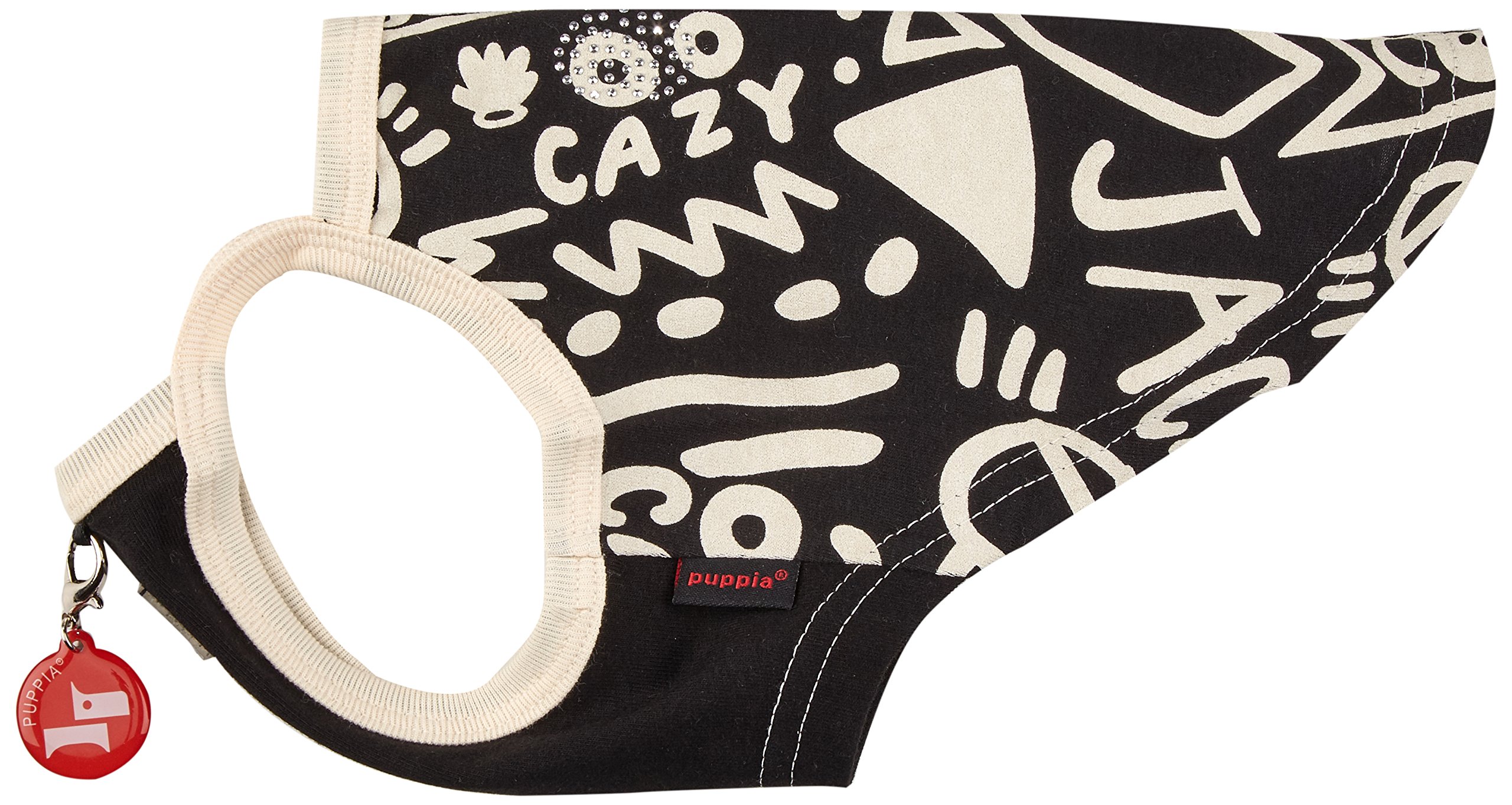 Puppia Rascal Dog Dress - Medium Size Black Pet Clothing for Small Dogs | Perfect for Parties, Photos & Special Occasions