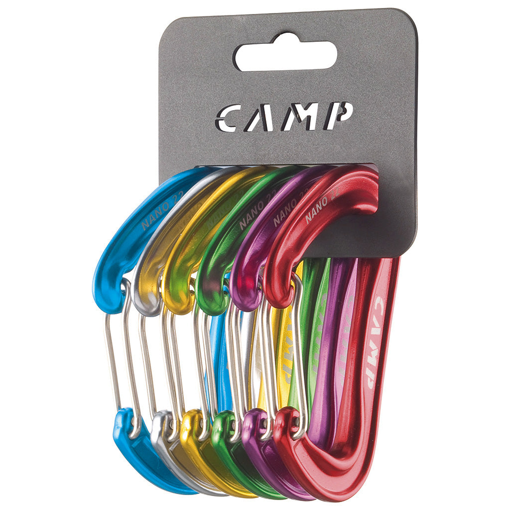 Ultra-Light Nano 22 Carabiner Clip - Durable Aluminum Alloy Keychain for Hiking, Camping, Backpacking & Outdoor Gear (Black)
