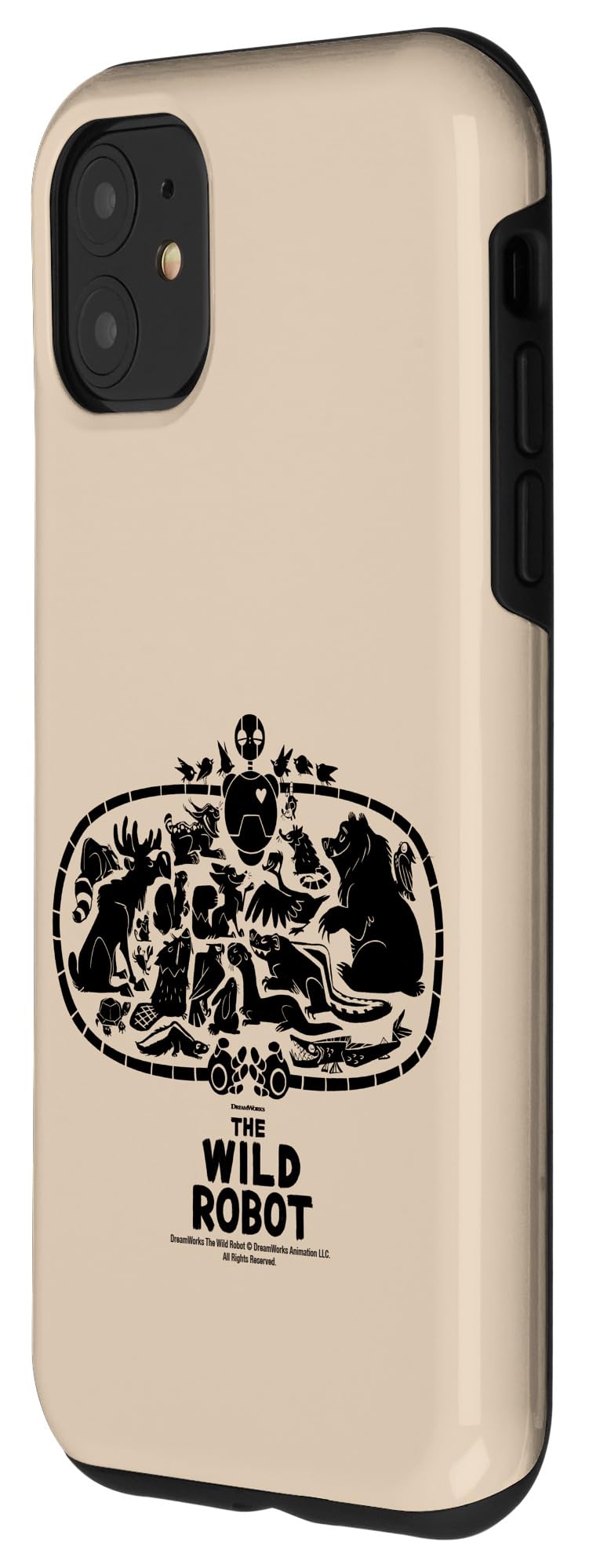 iPhone 11 Case - DreamWorks The Wild Robot Group Hug Design - Shockproof Protective Phone Cover for iPhone 11 - Perfect for Kids, Teens & Movie Fans - Great Gift for Birthday & Holidays