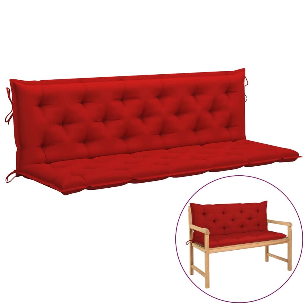 **Replacement Swing Chair Cushion - Thick Washable Outdoor/Indoor Seat Cushion with Backrest - Garden Bench, Recliner, Sofa Mat - 70.9
