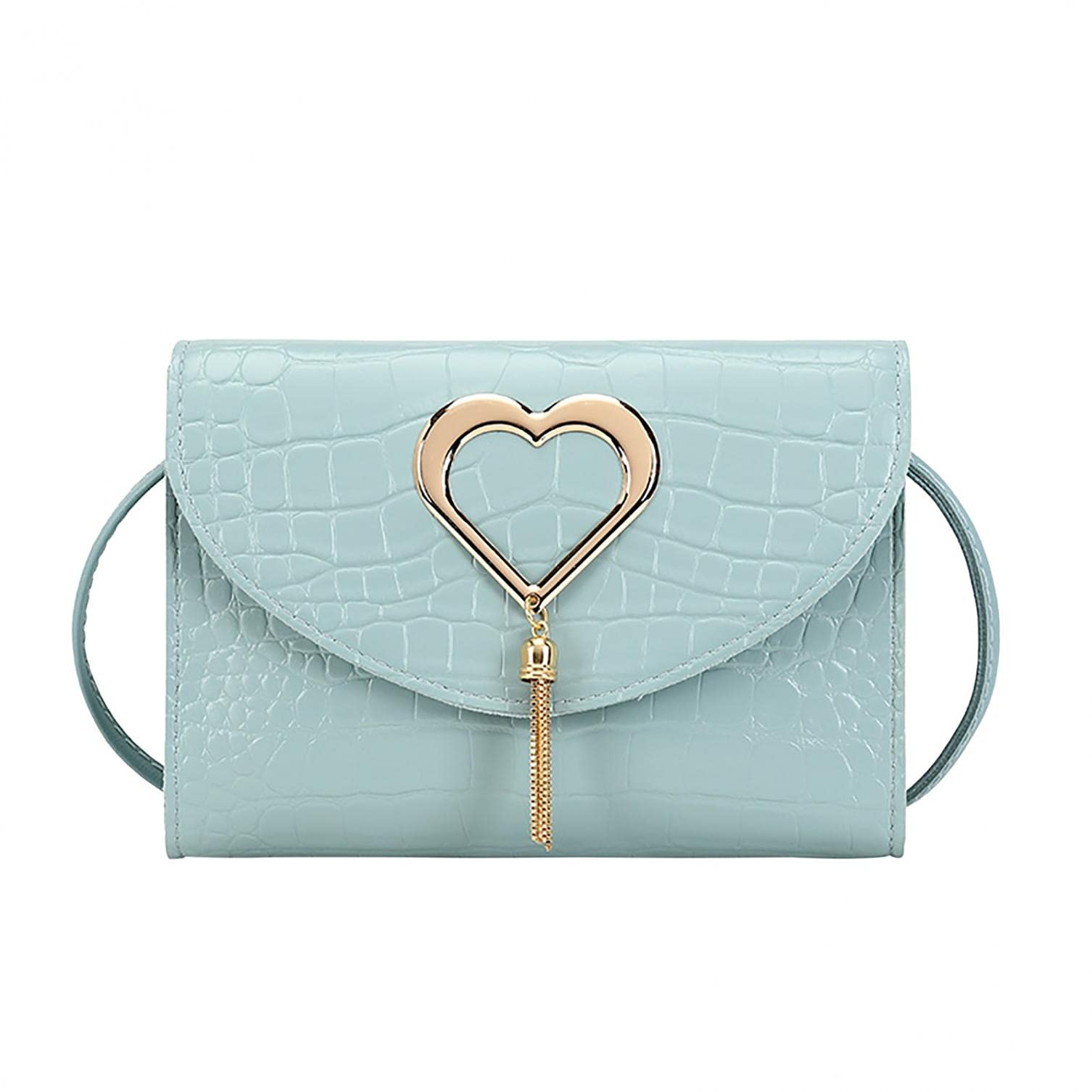 PATOPO Women's Fashion Metal Tassel Buckle Shoulder Bag - Elegant Small Square Crossbody Purse for Ladies | Perfect for Work, Travel & Evening Events