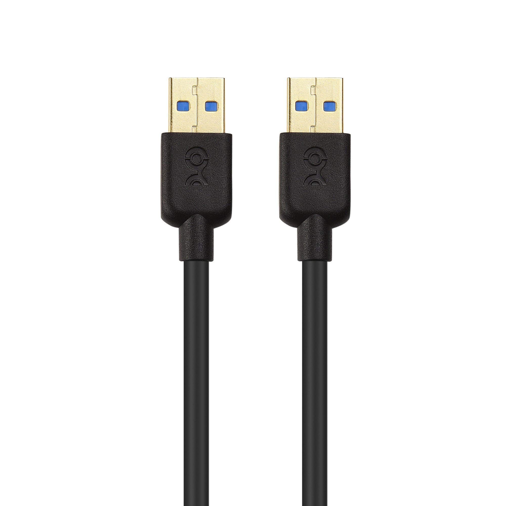 Cable Matters 10ft USB 3.0 Extension Cable Male to Male - High Speed Data Sync & Charging Cord for PC, Laptop, Printer, Hard Drive | Durable Black Nylon Braided Design