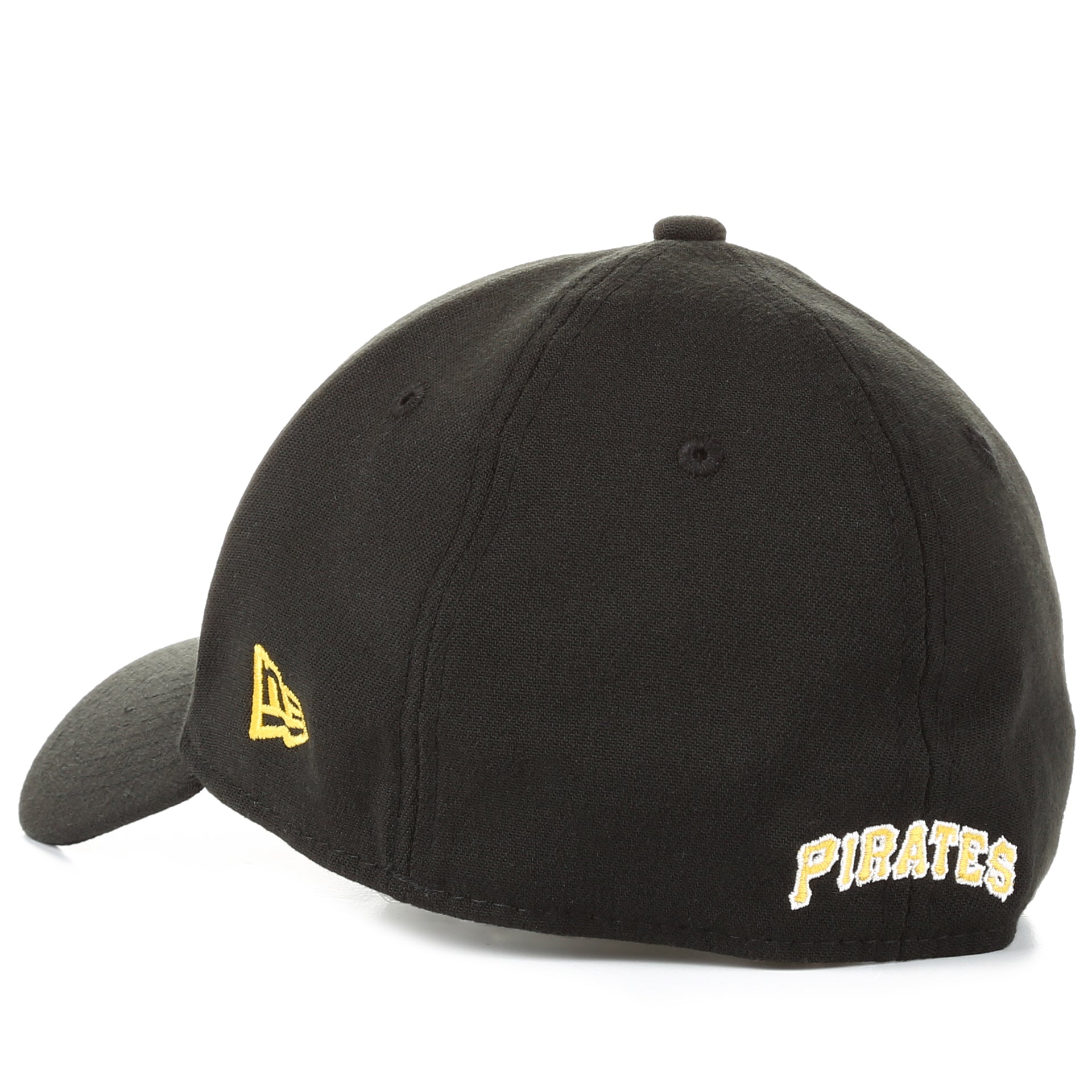 New Era 39Thirty Pittsburgh Pirates Stretch Fit Baseball Cap - Adjustable Black Hat for Men & Women - Perfect for Baseball Games, Sports Events & Casual Wear