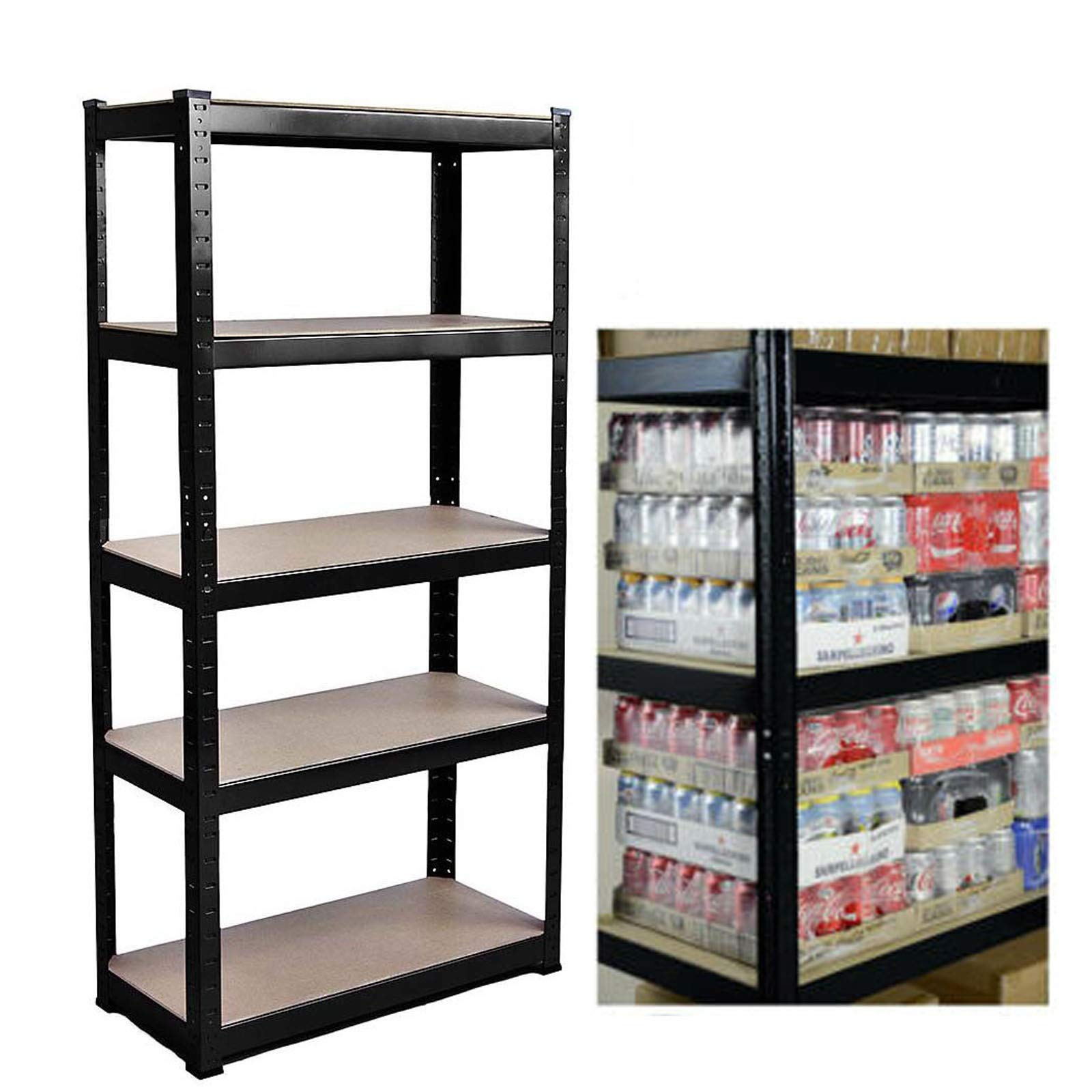 5-Tier Heavy Duty Metal Shelving Unit - 59