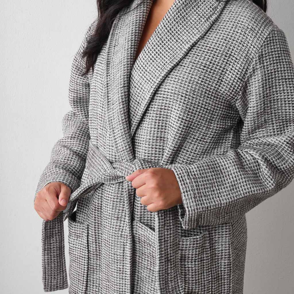 Premium Aegean Cotton Bath Robe for Women & Men - Soft Absorbent Luxury Spa Robe - Perfect for Home, Hotel & Beach Relaxation