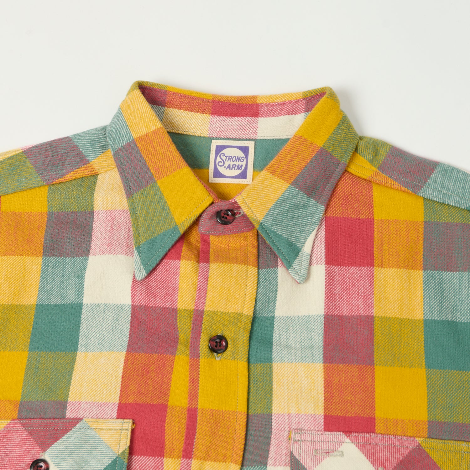 John Gluckow 'The Modern' Flannel Shirt for Men - Soft Plaid Button-Up Shirt with Classic Fit - Perfect for Casual Wear, Outdoor Adventures & Layering in Fall & Winter
