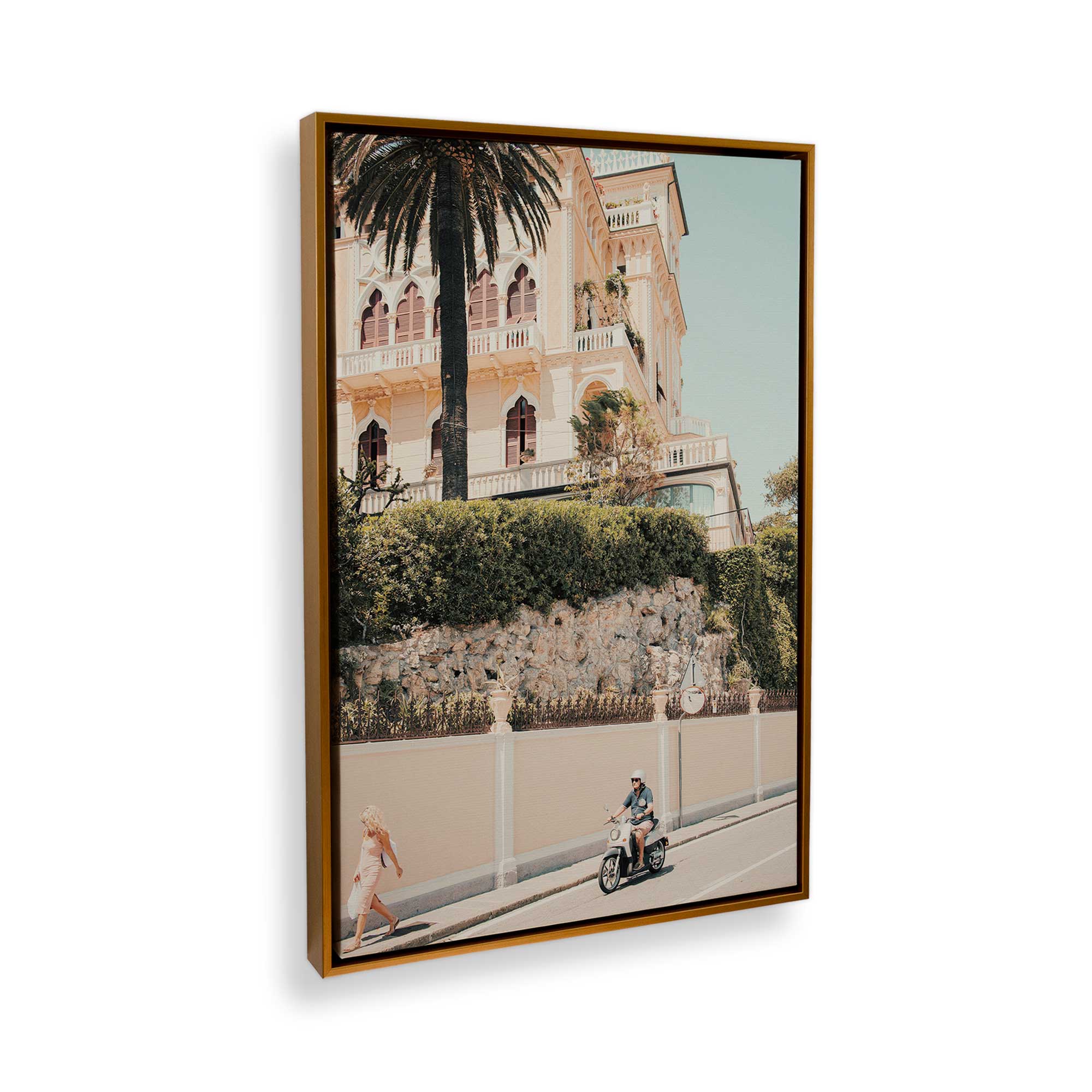 Coastal Villa Canvas Wall Art Print - Beach House Decor for Living Room, Bedroom & Office - Perfect for Coastal & Nautical Theme Interiors