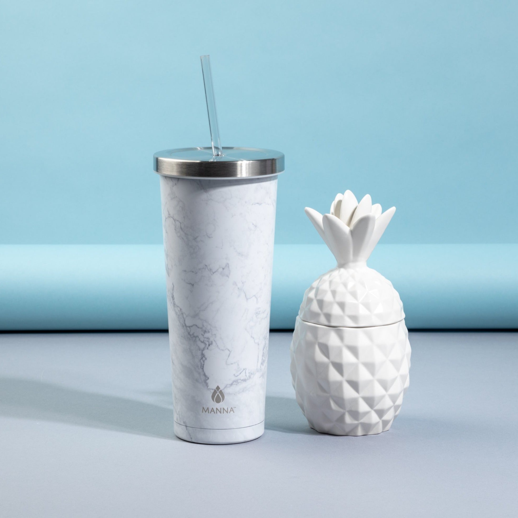 24 oz Marble Chilly Tumbler - Insulated Stainless Steel Water Bottle with Lid & Straw - Perfect for Travel, Gym, and Office Use