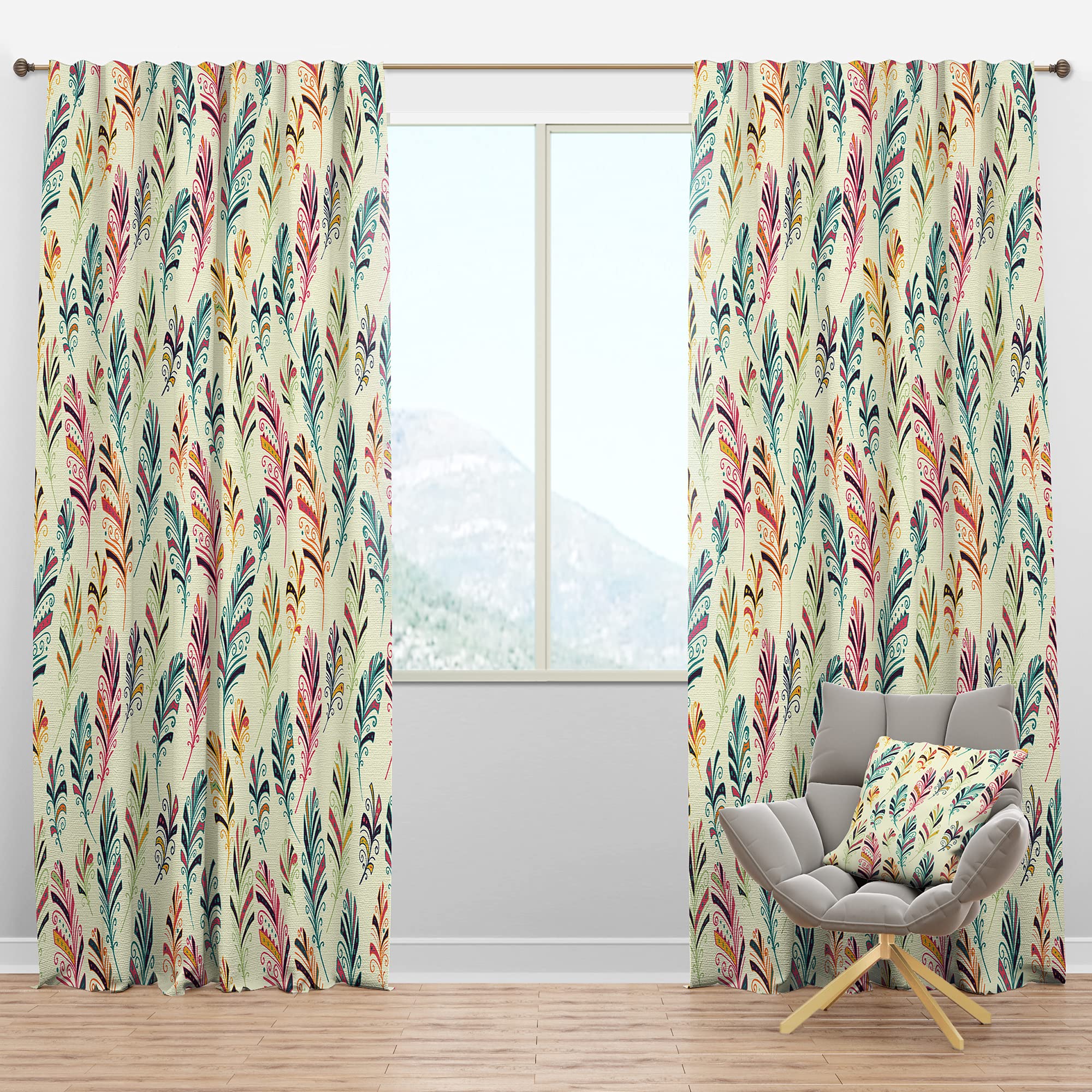 Dream Catcher Blackout Curtains - Thermal Insulated Single Panel (52x95 inches) for Bedroom & Living Room - Noise Reducing & Energy Saving Window Drapes - Perfect for Home Theater, Nursery & Shift Workers