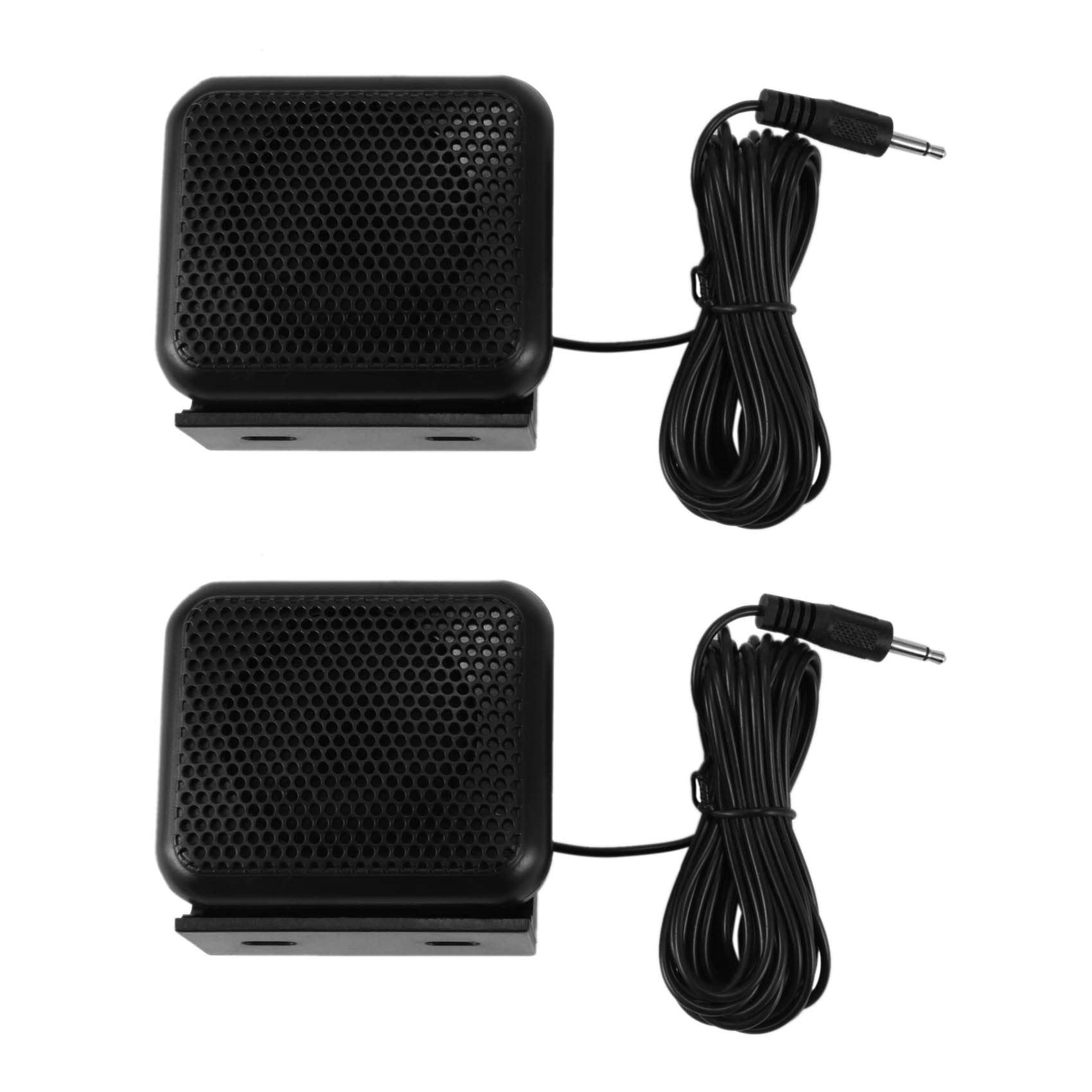 CRAKES 2X Mini External Speaker for ICOM Ham Radio CB HF Transceiver - Compact & Portable Audio Solution for Clear Communication in Vehicles, Boats, and Outdoor Adventures
