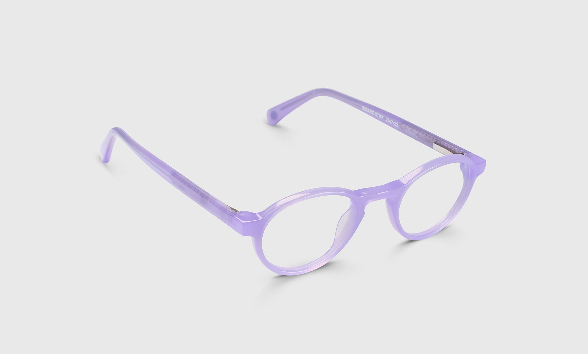 Board Stiff Narrow Color 22 Milky Lavender Glasses Frame - Lightweight & Durable Eyewear for Reading, Work & Everyday Use