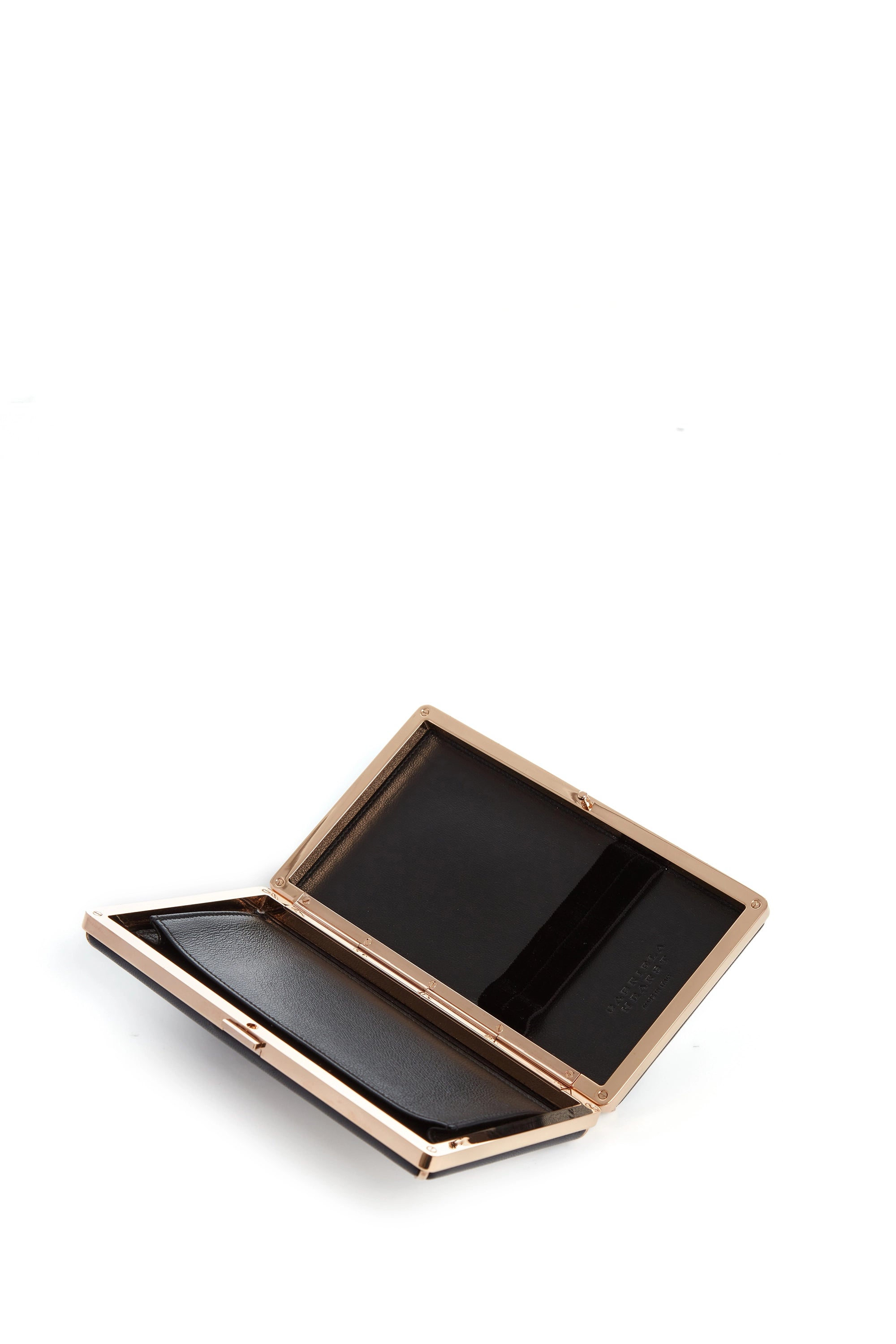 Luxury Callas Clutch Bag in Navy & Ivory Nappa Leather - Elegant Women's Evening Clutch for Parties, Weddings & Special Occasions
