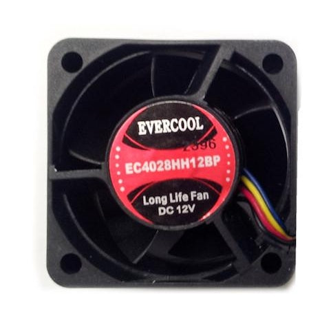 Evercool 40x40x28mm 12V PWM Cooling Fan with 4-Pin Connector - High Performance PC Case Fan for Gaming PC, CPU Cooler, and Electronics Cooling
