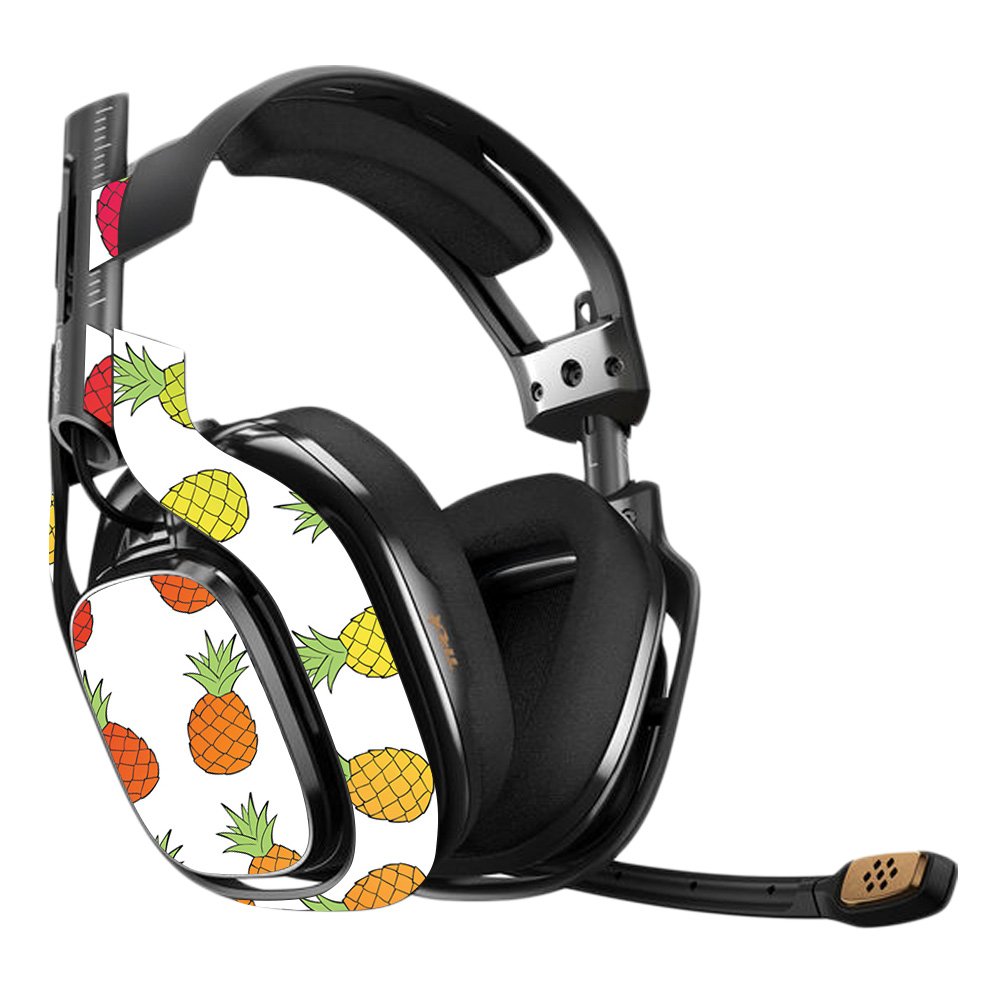 **Astro A40 3rd Generation Gaming Headset Skin - Rainbow Pineapples Vinyl Decal Wrap | Protective, Durable & Easy to Apply | Made in USA | Perfect for Gaming, Streaming & Customization**