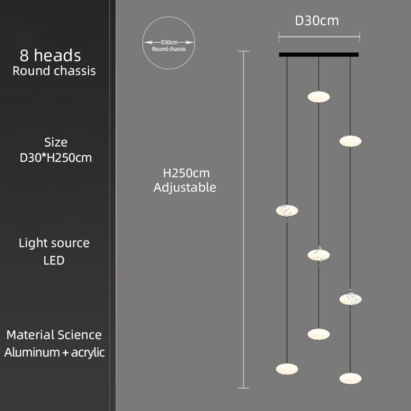 Elegant Oval Pendant Chandelier - Modern Crystal Ceiling Light Fixture for Dining Room, Bedroom & Living Room | Perfect for Home Decor & Interior Design