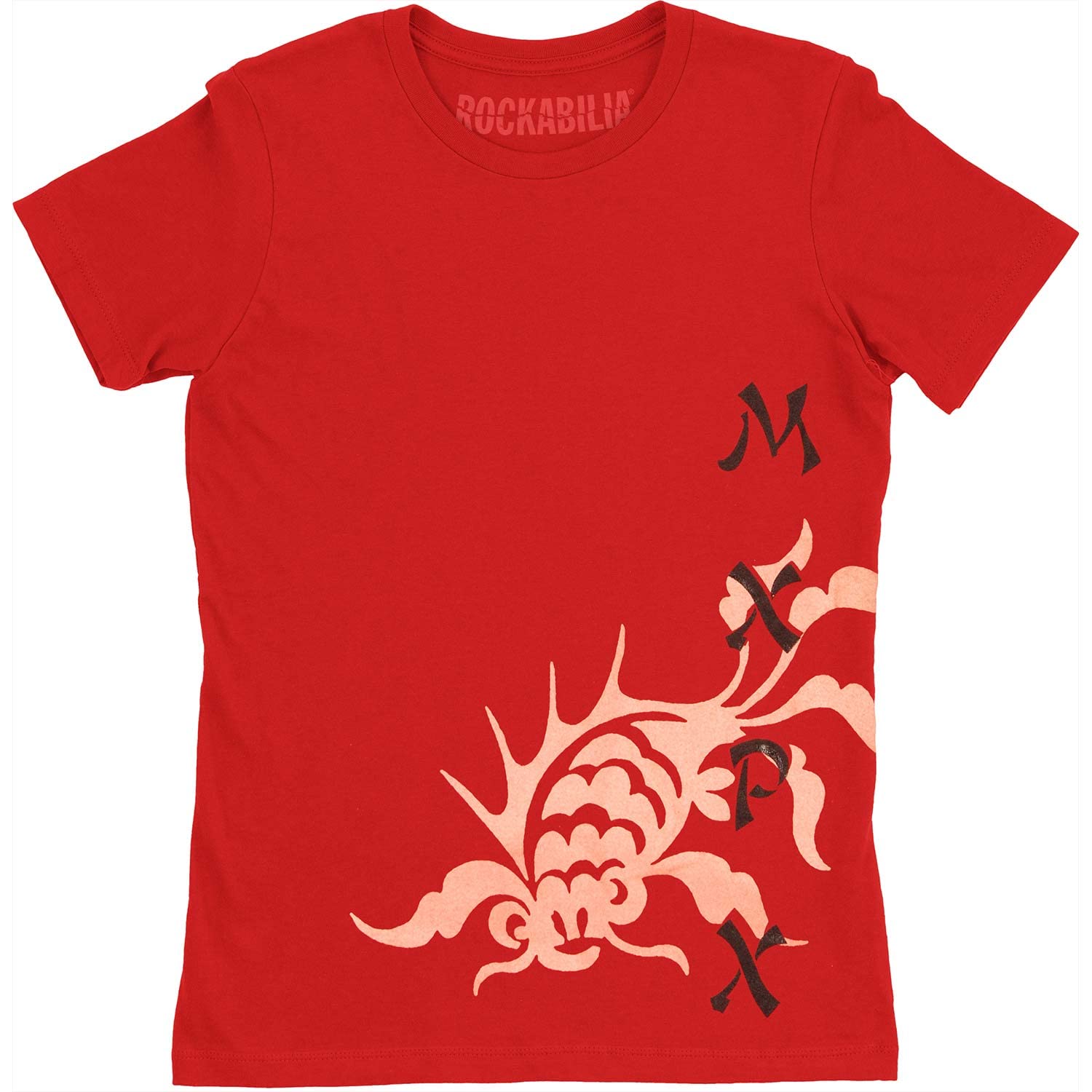 MXPX Asian Girls Junior Red T-Shirt - Trendy Graphic Tee for Women & Teens - Perfect for Casual Wear, Street Style & Concerts