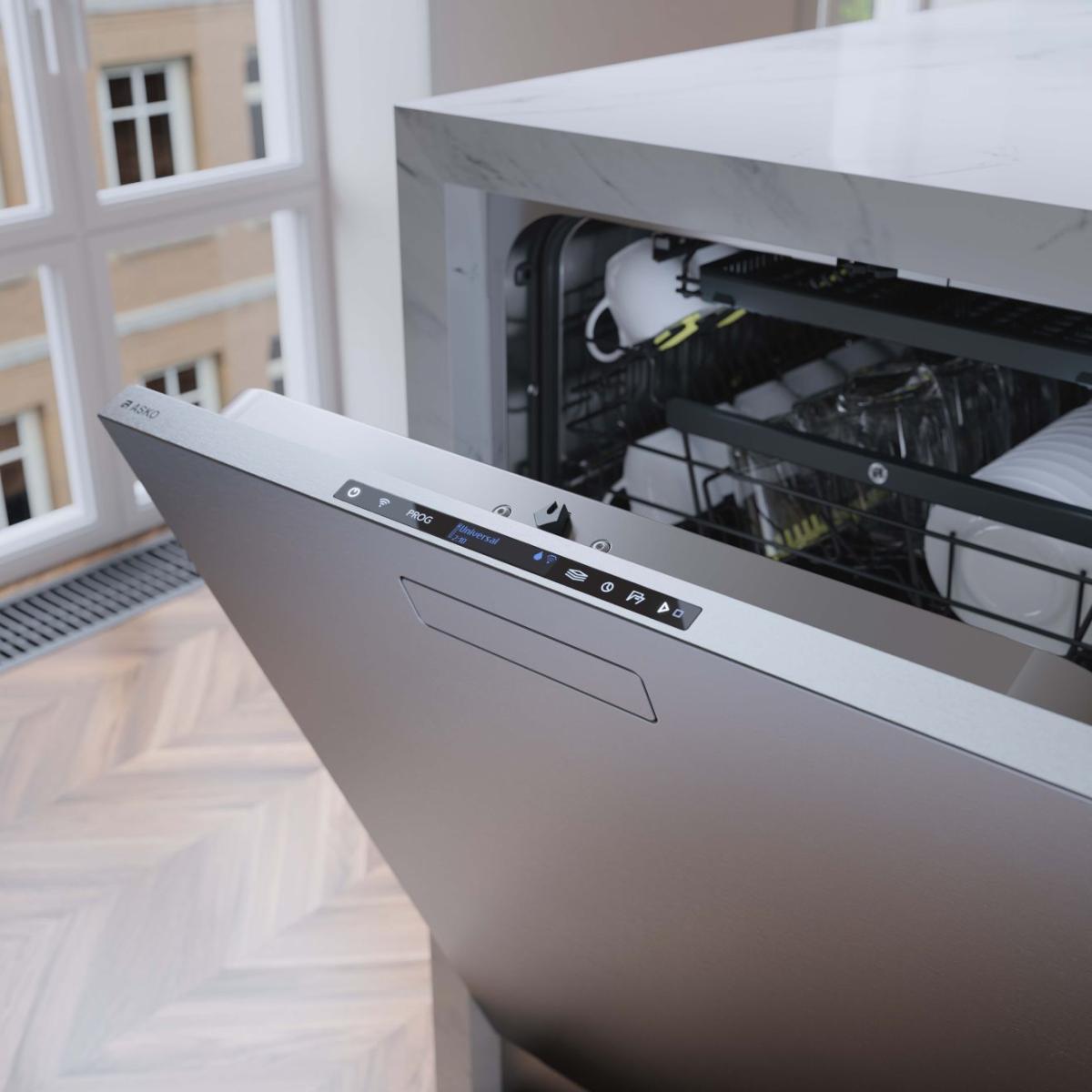 Asko DBI565IXXLS Built-In Dishwasher - 24 Inch Stainless Steel Energy Star Rated for Modern Kitchens | Perfect for Large Families & Entertaining Guests