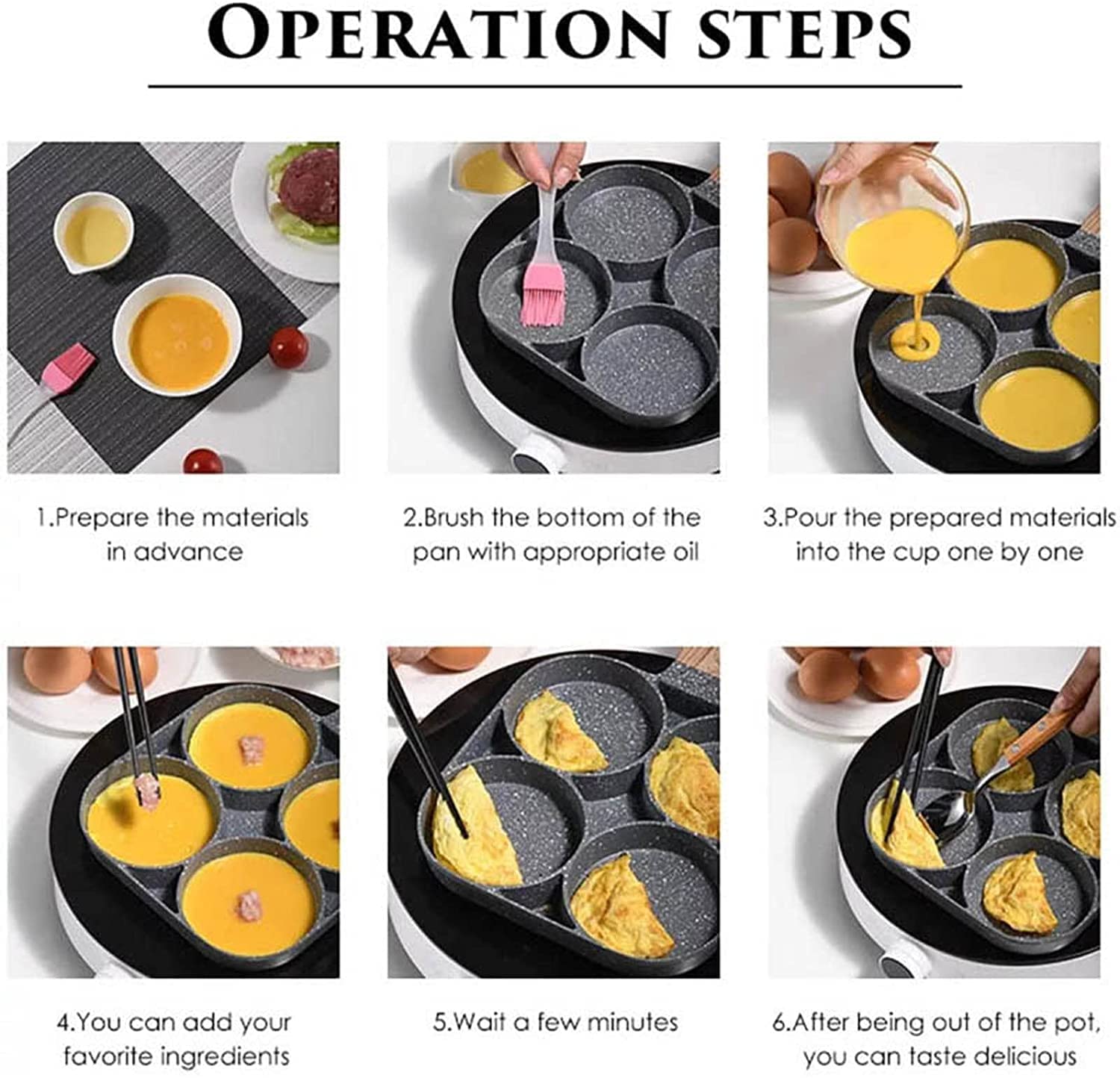 Nonstick Egg Frying Pan - Thickened Pancake Griddle & Omelet Pan for Kitchen | Durable Breakfast Cookware for Perfect Pancakes, Steak & Eggs | Ideal for Home Cooking, Camping & RV Trips
