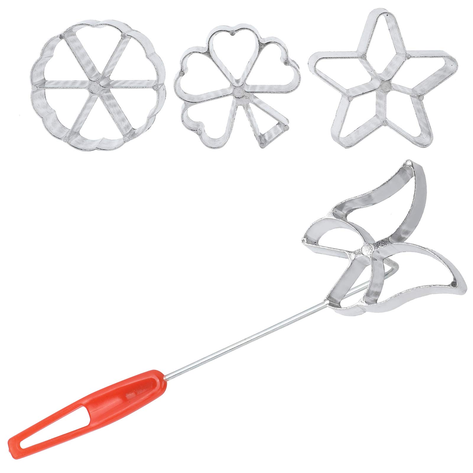 HURRISE 4Pcs Cake Printing Pastry Mold Set - Butterfly & Star Shape Makers for Waffles, Desserts, Baking Accessories | Perfect for DIY Cakes, Cupcakes, Cookies & Party Decorations