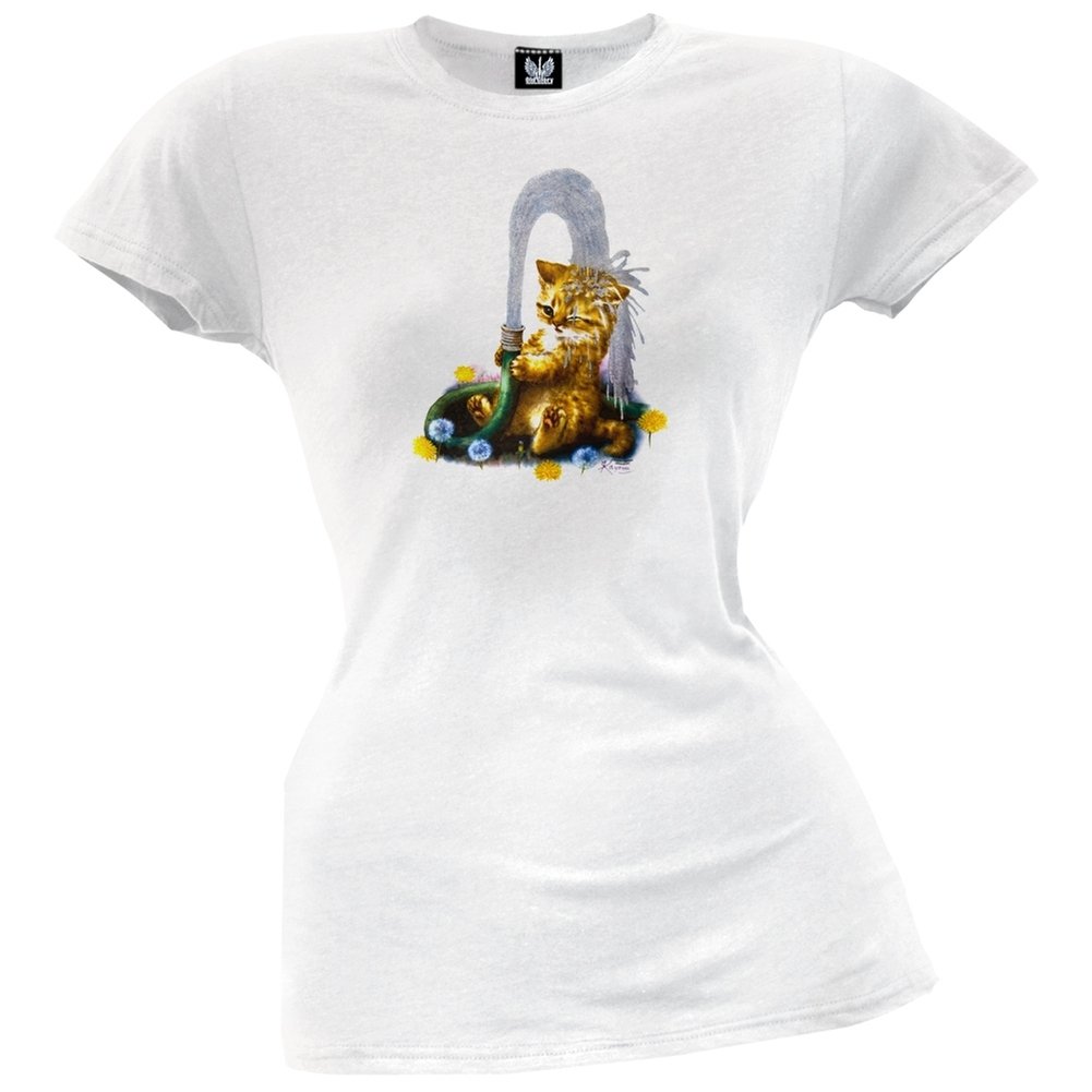 Bath Time Juniors T-Shirt - Soft Cotton Girls' Casual Tee for Everyday Wear, Sleepovers & Beach Outfits