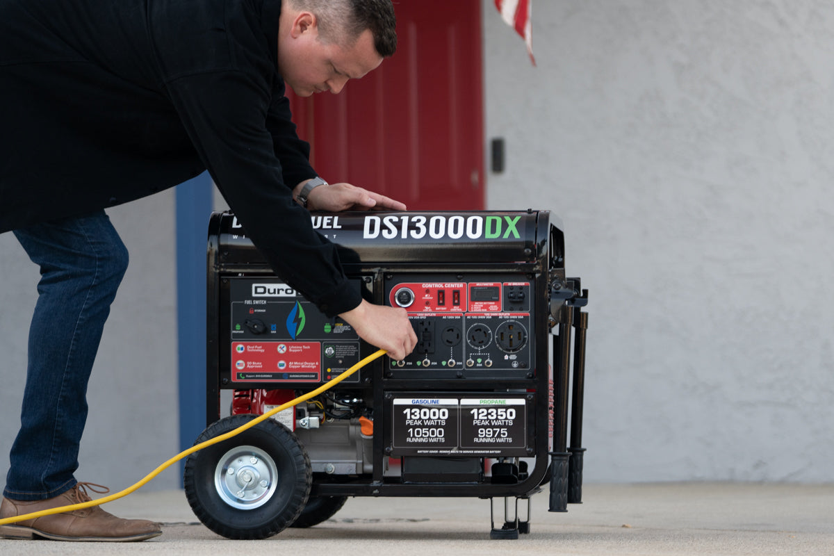 13,000W Dual Fuel Portable Generator with CO Alert - Gas & Propane Powered for Home Backup, Camping & Outdoor Power (EPA & CARB Compliant)