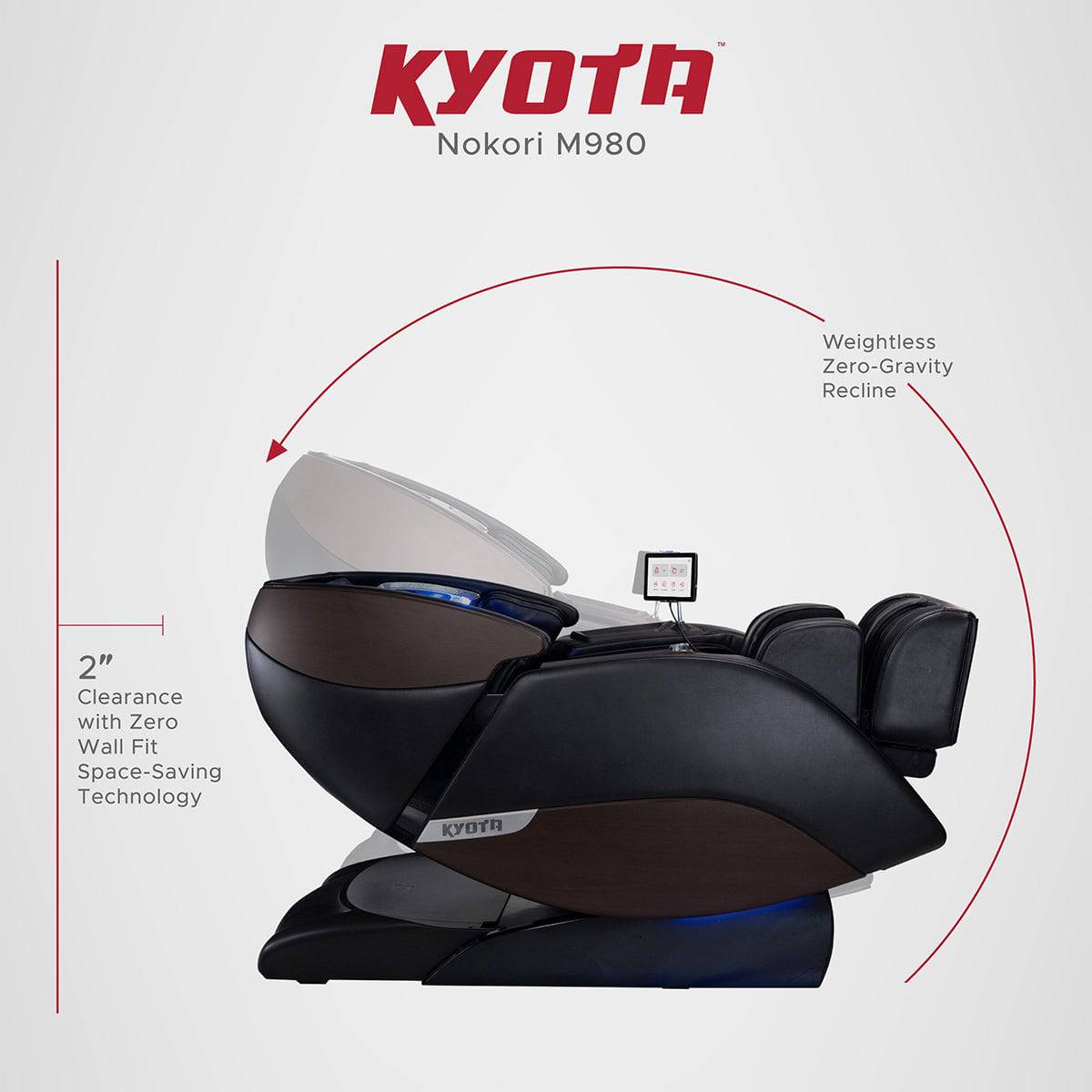 Kyota Nokori M980 Syner D Massage Chair - Certified Pre-Owned - Full Body Shiatsu Massage for Home & Office Relaxation