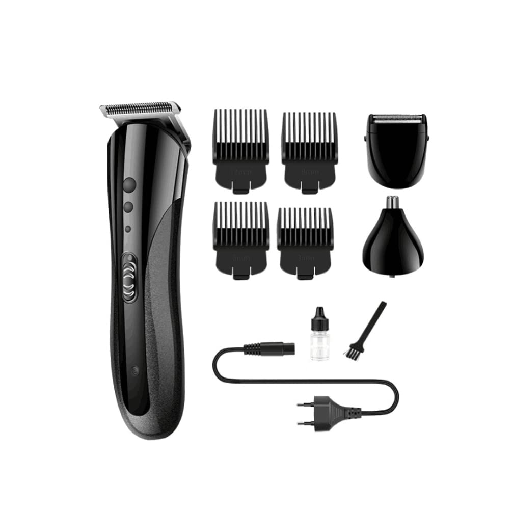Healifty 3-in-1 Electric Shaver for Men - Portable Hair Clippers, Beard Trimmer & Nose Hair Cutter - All-in-One Grooming Kit for Home, Travel & Office Use