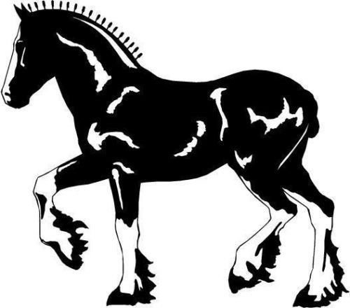 Shire Horse Vinyl Decal Sticker - Premium Die-Cut Decal for Cars, Windows, Trucks, Laptops, MacBooks & Smooth Surfaces | Perfect for Vehicle Customization, Home Decor & Personalizing Devices