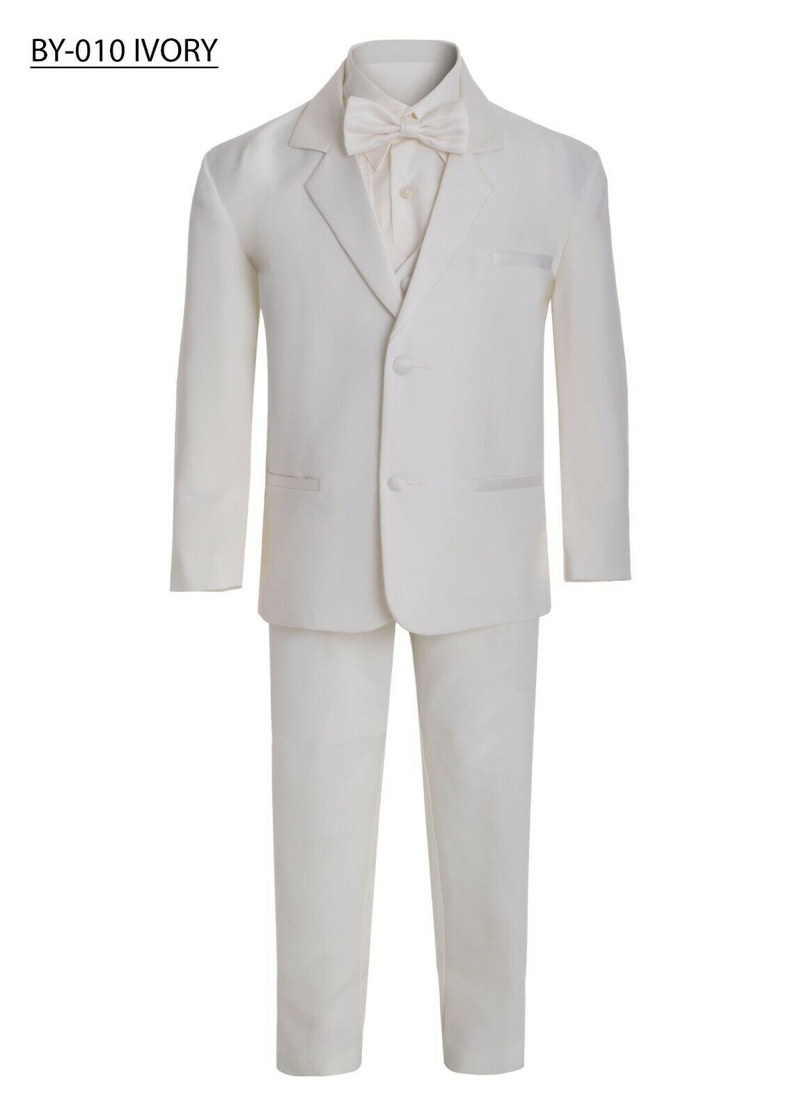 Boys Ivory Tuxedo Suit - Classic Formal Wear for Weddings, Parties & Special Occasions | Premium Quality Kids Dress Suit