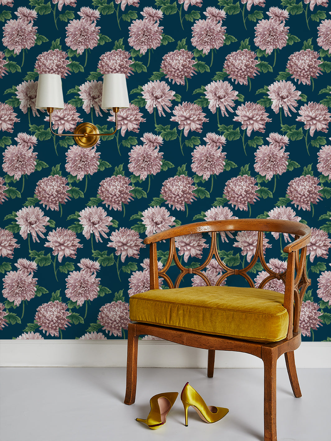 Sarah Jessica Parker 'Mums for Marion Small' Navy Wallpaper - Perfect for Nursery, Bedroom, and Home Decor