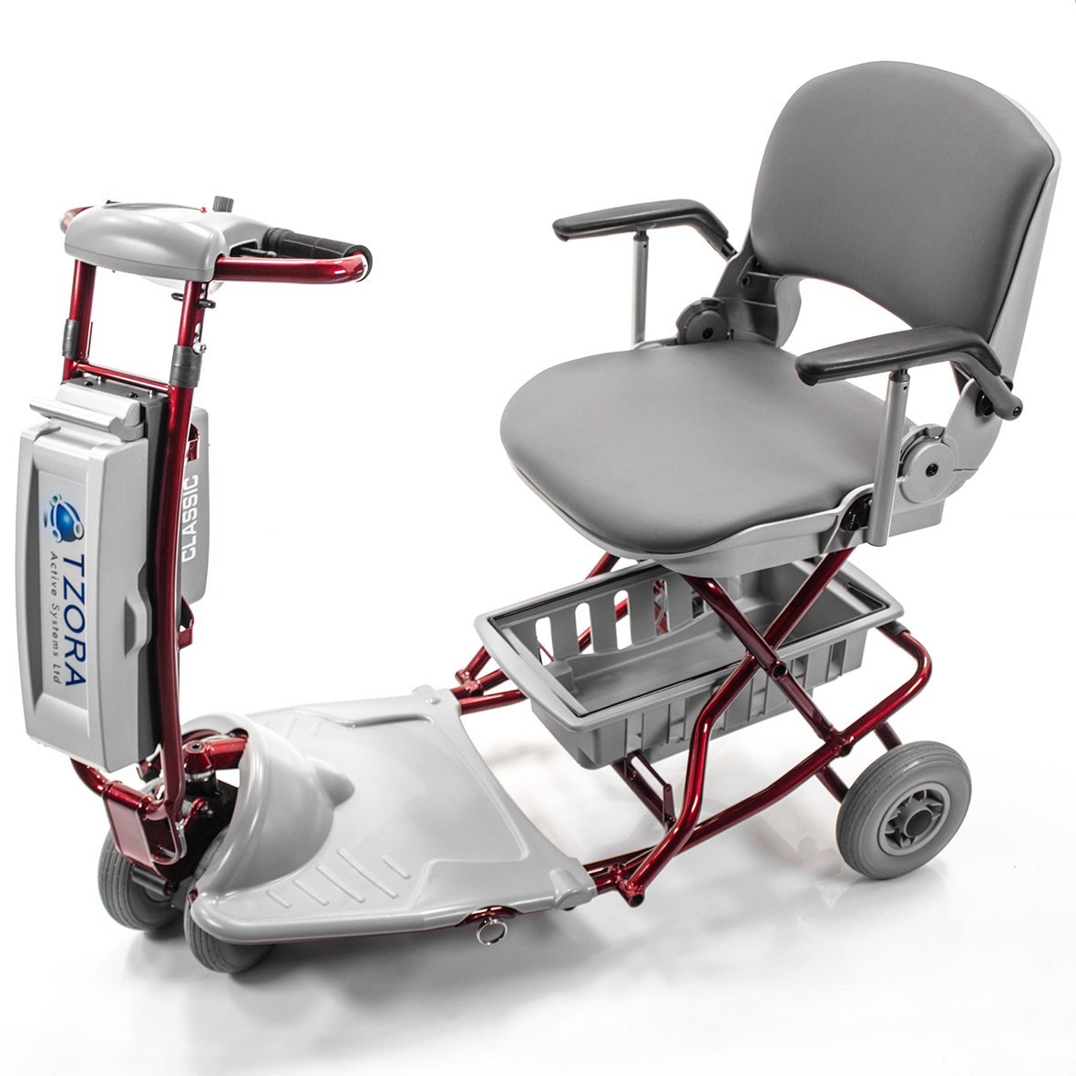 Lexis Light Folding Travel Scooter - Portable Mobility Scooter for Adults & Seniors | Compact & Lightweight Electric Scooter | Perfect for Airports, Shopping Malls & Travel | Blue