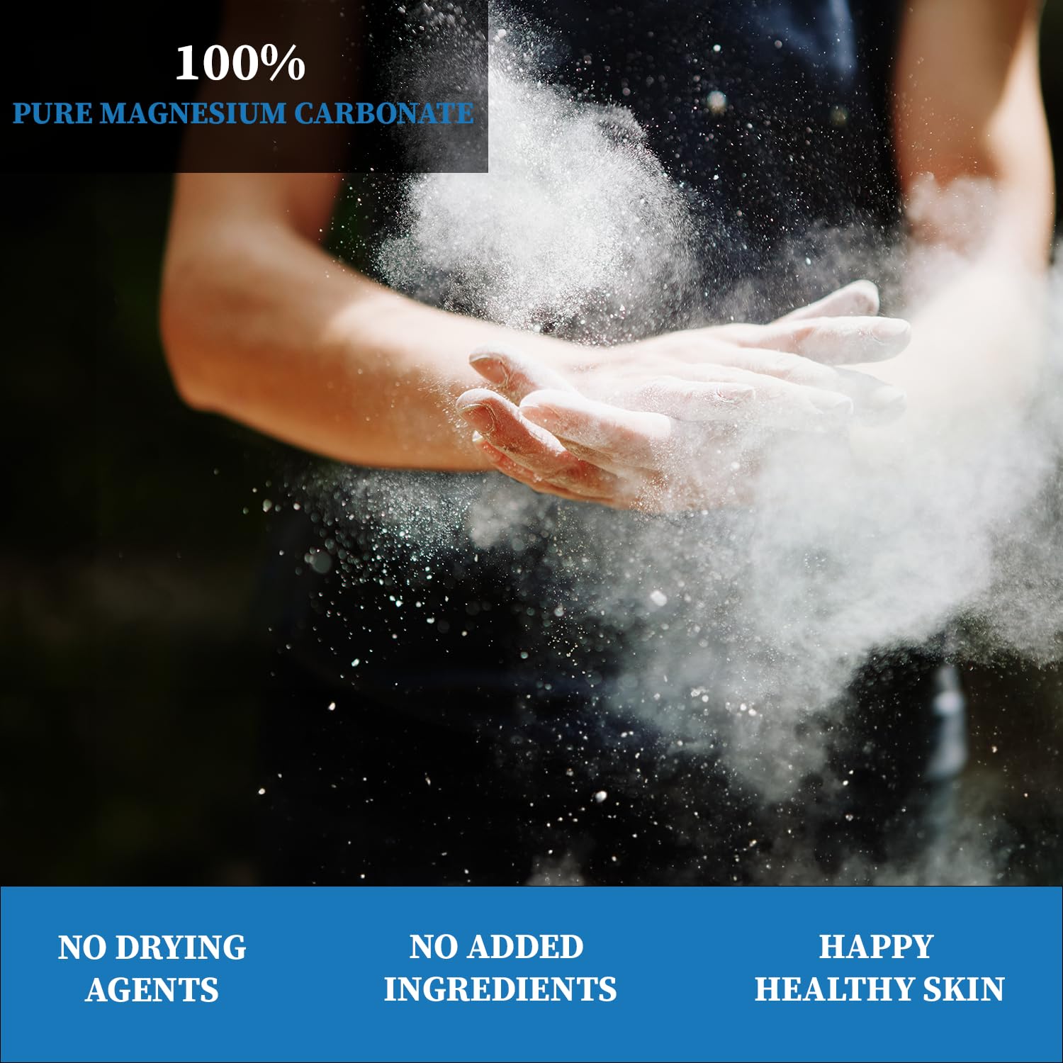 Premium 100% Pure Magnesium Carbonate Climbing Chalk - No Drying Agents, Medium Blend Loose Powder for Rock Climbing, Bouldering, Gymnastics & Weight Lifting - 200g | Ideal for Grip Enhancement & Sweat Absorption During Intense Workouts