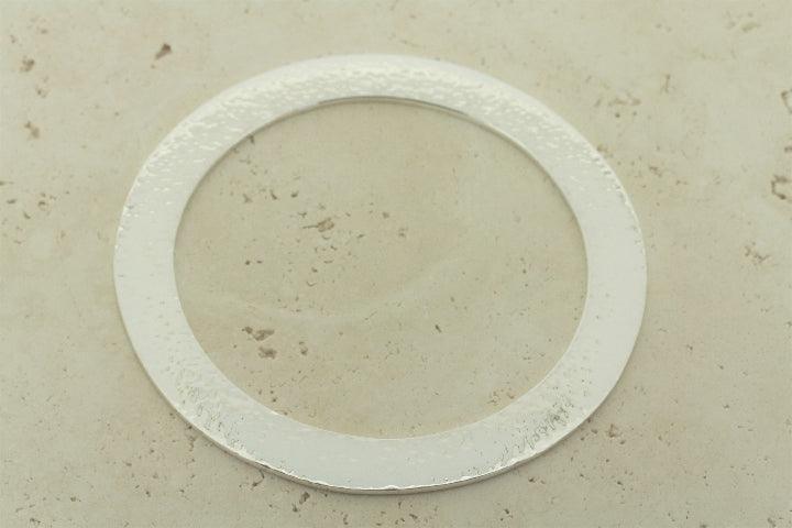 Hammered Disc Bangle Bracelet for Women - Handmade Boho Jewelry - Perfect for Casual Wear, Parties & Gifts