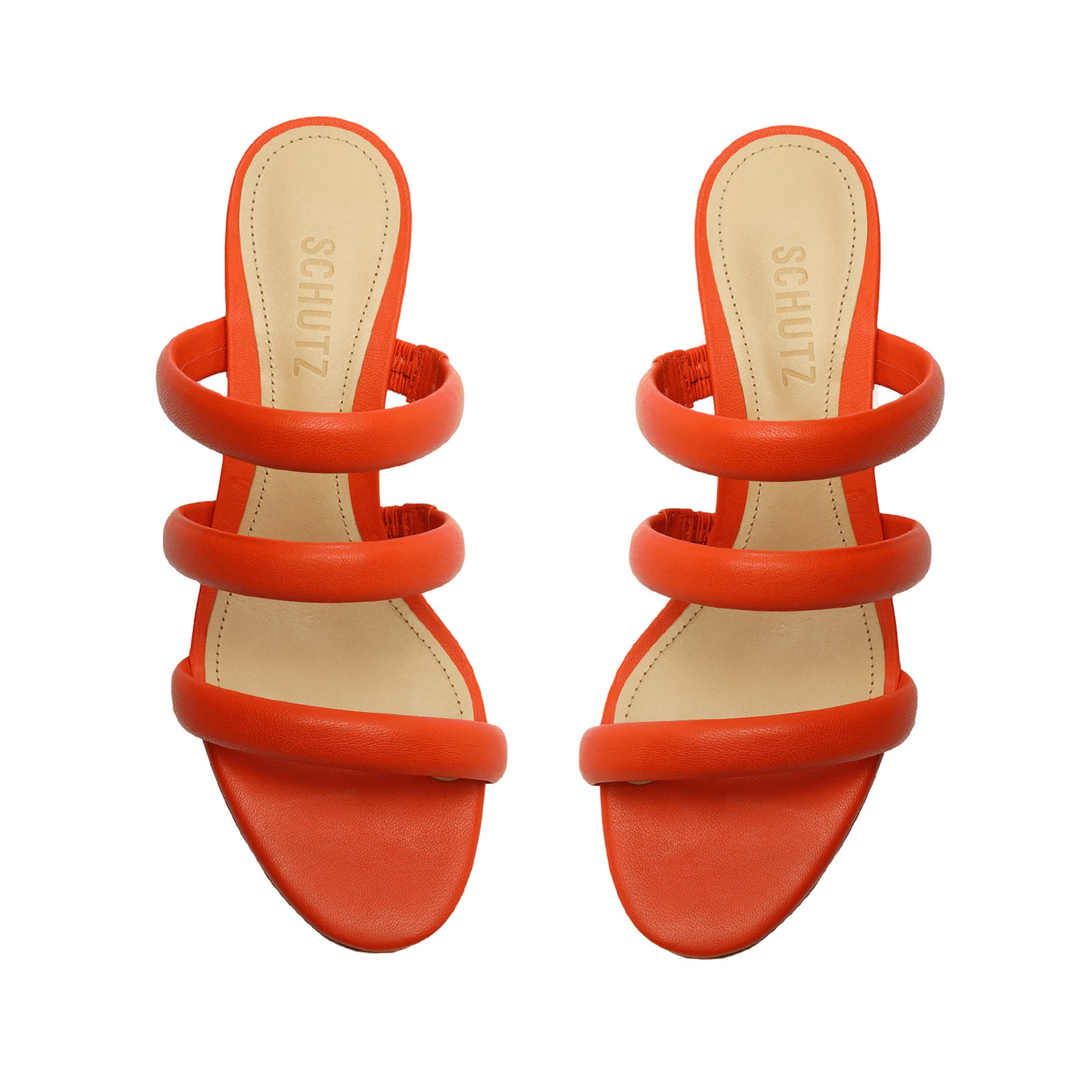 Olly Mid Block Nappa Leather Sandals for Women - Comfortable Summer Slide Sandals with Cushioned Footbed | Perfect for Beach, Vacation & Casual Outfits