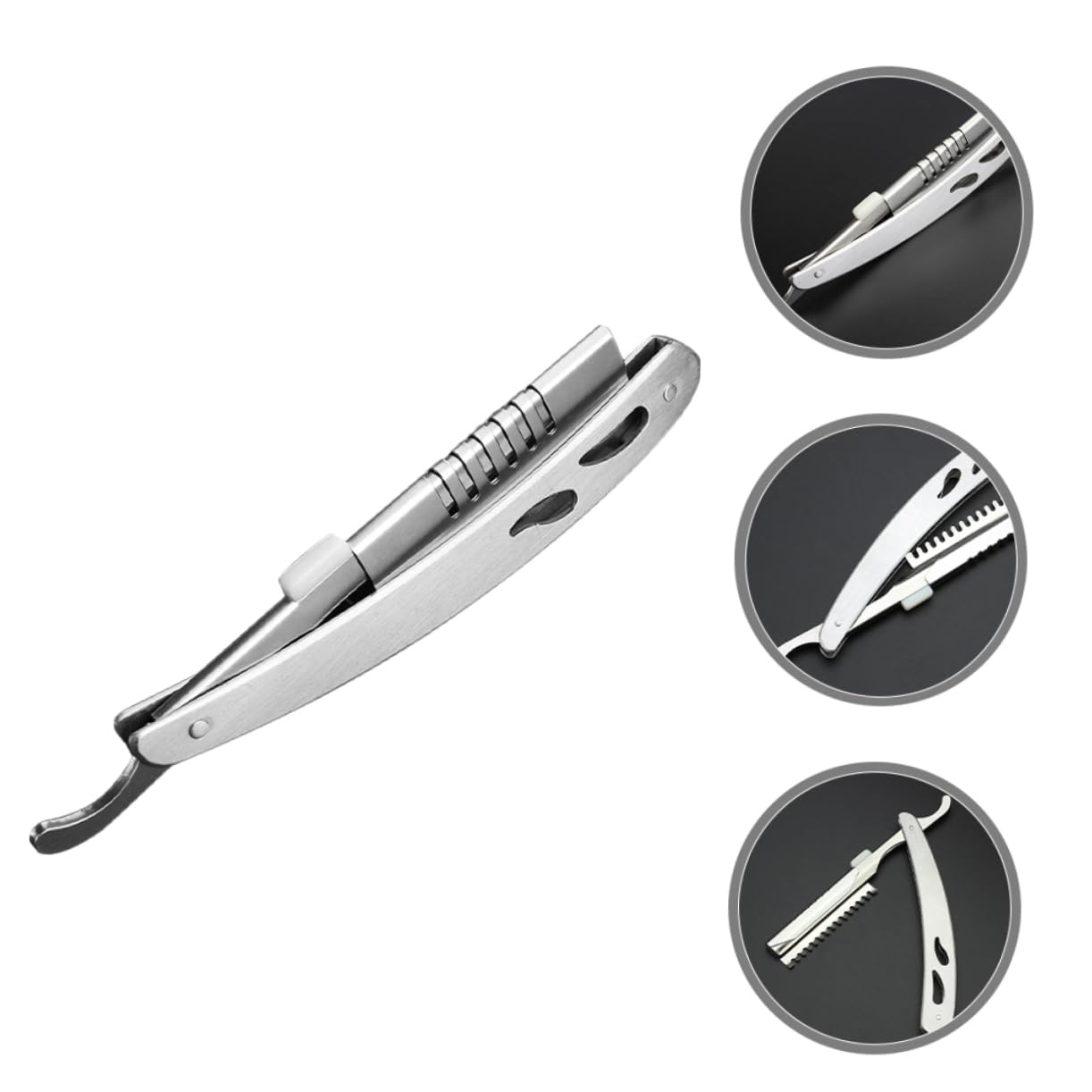 Premium Stainless Steel Razor Holder for Men - Barber Shaving Blade Organizer - Perfect for Home Grooming, Salon Use & Travel Accessories