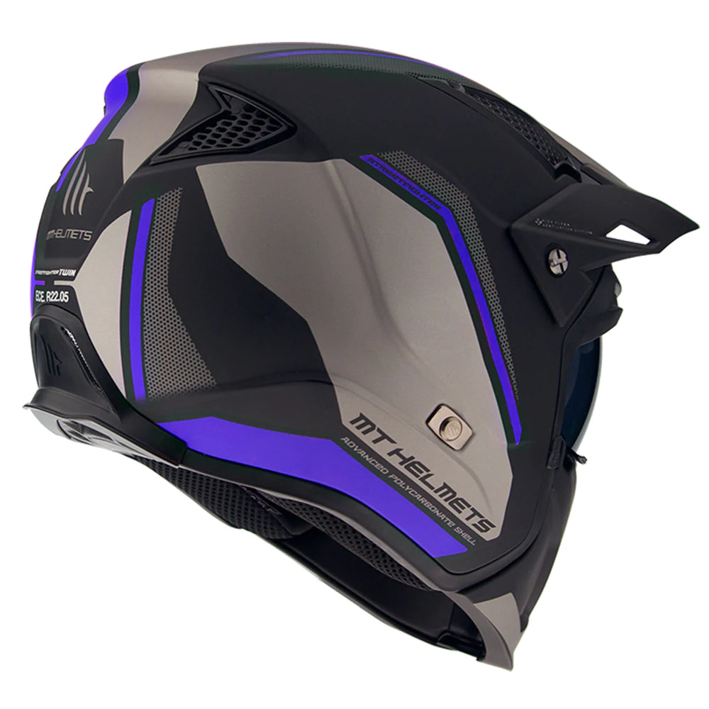 MT Streetfighter SV Road Helmet - DOT Certified Motorcycle Full Face Helmet for Men & Women - Lightweight & Ventilated for Comfort - Perfect for Street Biking, Commuting & Urban Riding