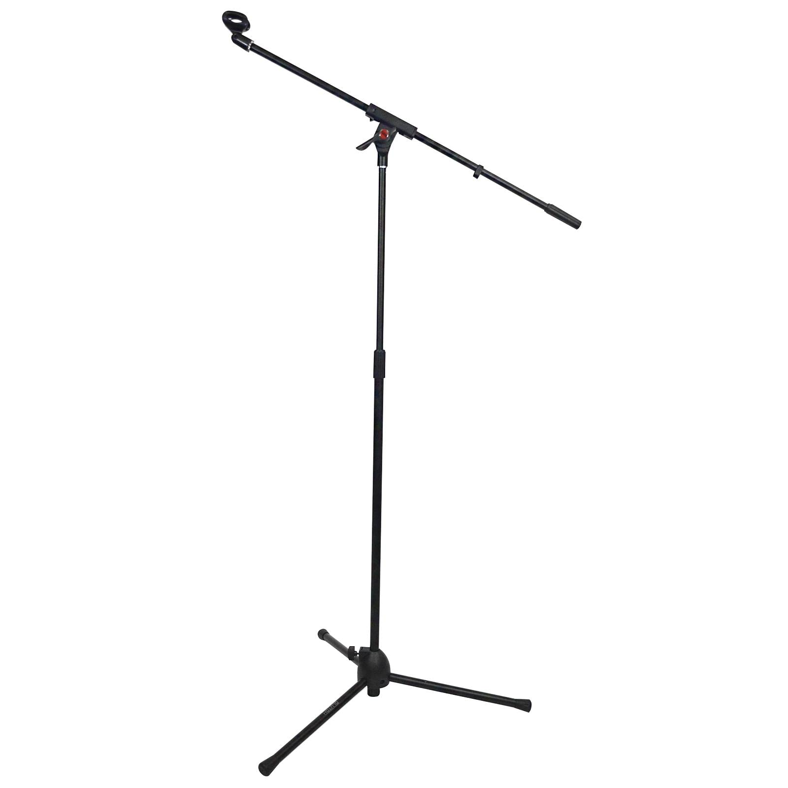 Professional DJ Microphone Boom Stand with Dynamic Vocal Mics & Clips - 4 Pack Set for Live Performances, Studio Recording & Karaoke Nights
