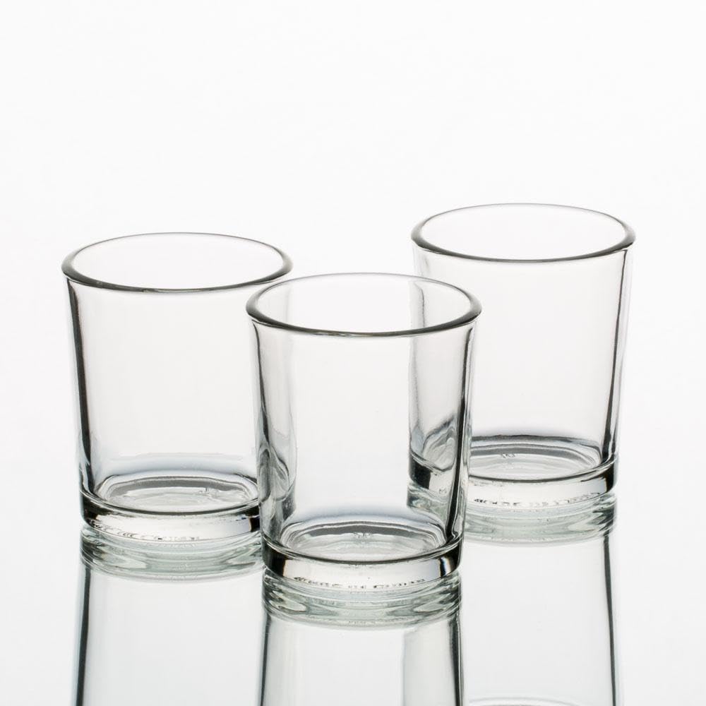 72-Pack Richland Unscented Light Blue Votive Candles with 72 Clear Glass Eastland Votive Holders - Perfect for Weddings, Parties, Restaurants & Home Decor