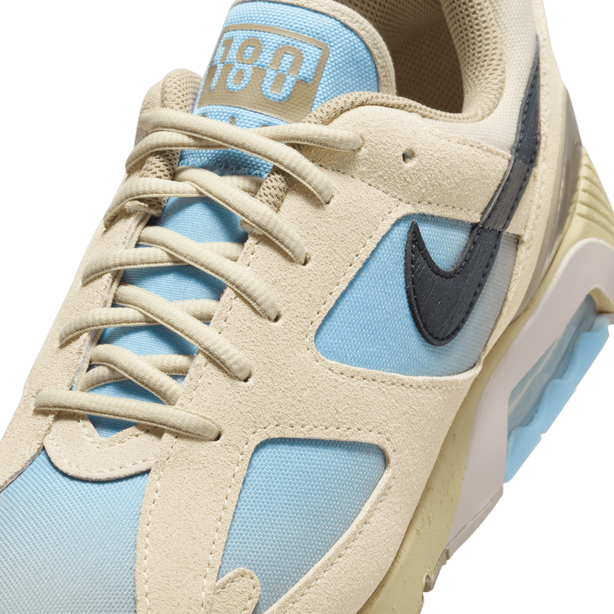 Nike Air 180 Light Khaki/Psychic Blue - Retro Running Shoes for Men | Comfortable Sneakers for Jogging, Gym Workouts & Casual Wear