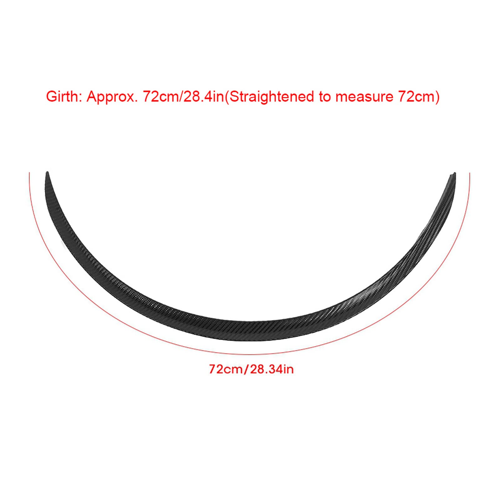 4Pcs Universal Wheel Eyebrow Protector Lip Trim - Anti-Scratch Fender Flare for Cars & Trucks (72cm/28.4in, Carbon Fiber Style) - Perfect for Off-Roading, Daily Driving & Vehicle Protection