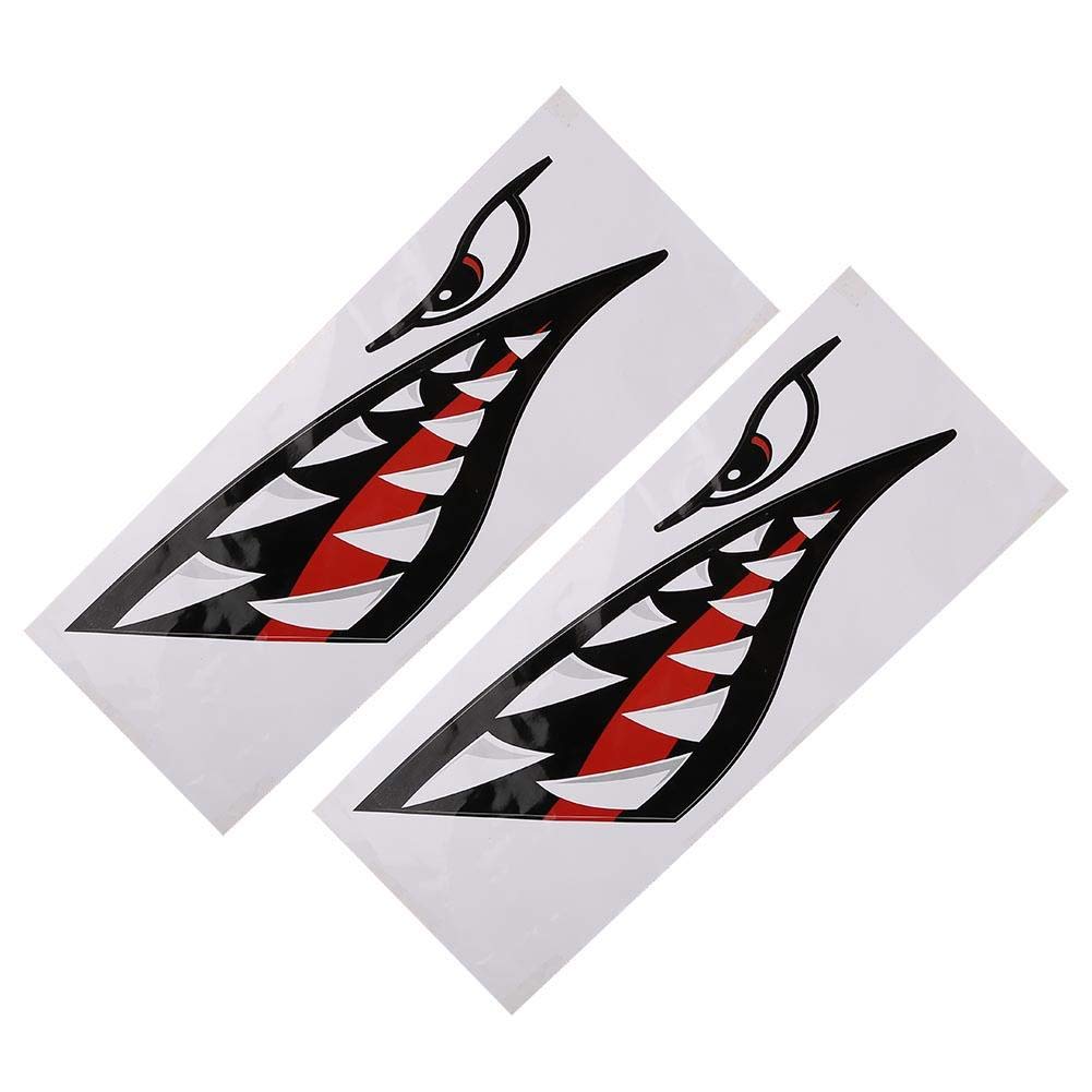 Premium Shark Car Stickers 2-Pack - High-Quality Vinyl Decals for Cars, Trucks, Boats & Motorcycles - Waterproof & UV Resistant for Outdoor Use - Perfect for Automotive, Marine & Adventure Enthusiasts