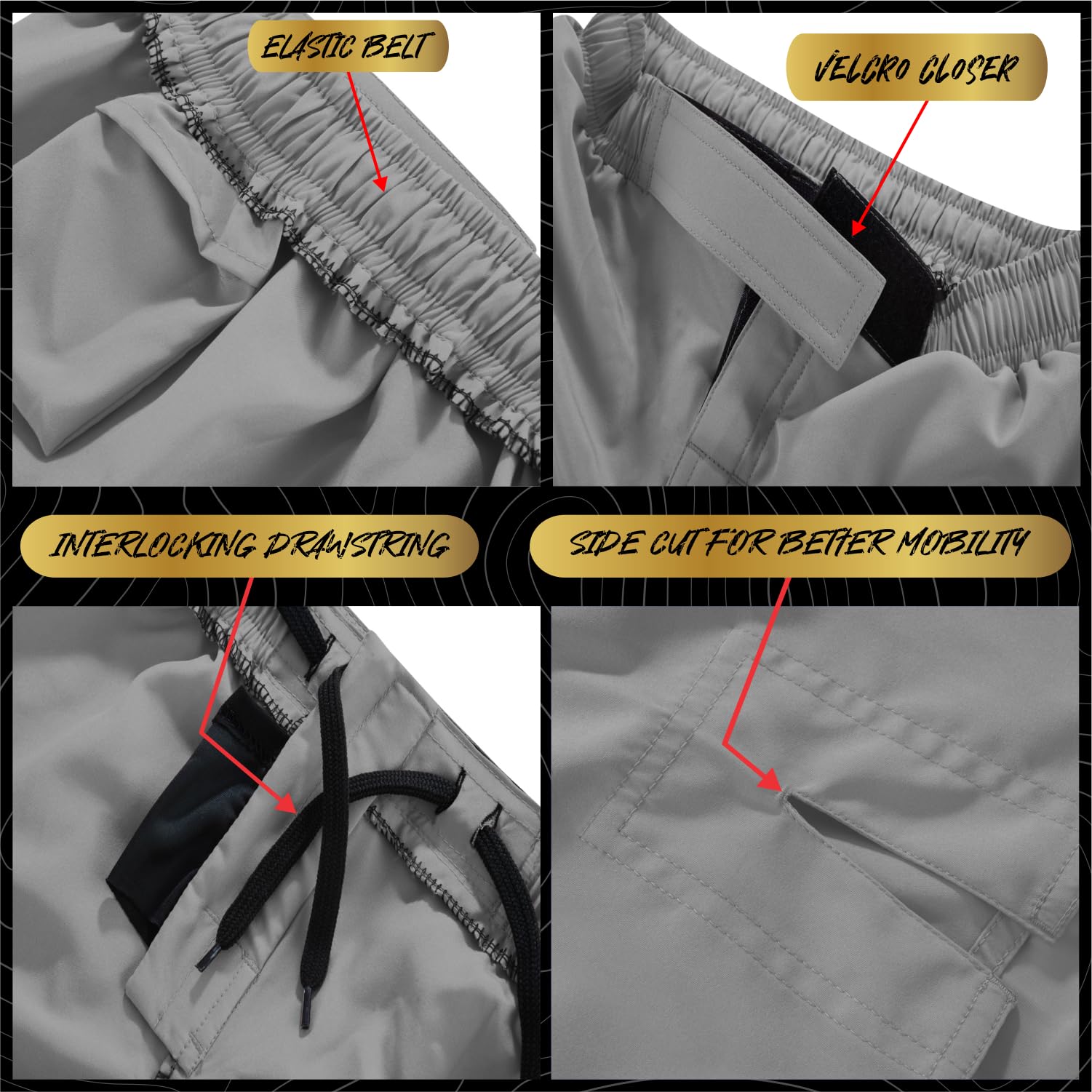 ROAR-INT Kids MMA Shorts - Breathable BJJ & Muay Thai Training Shorts for Boys & Girls - Perfect for Boxing, Grappling & Kickboxing Workouts