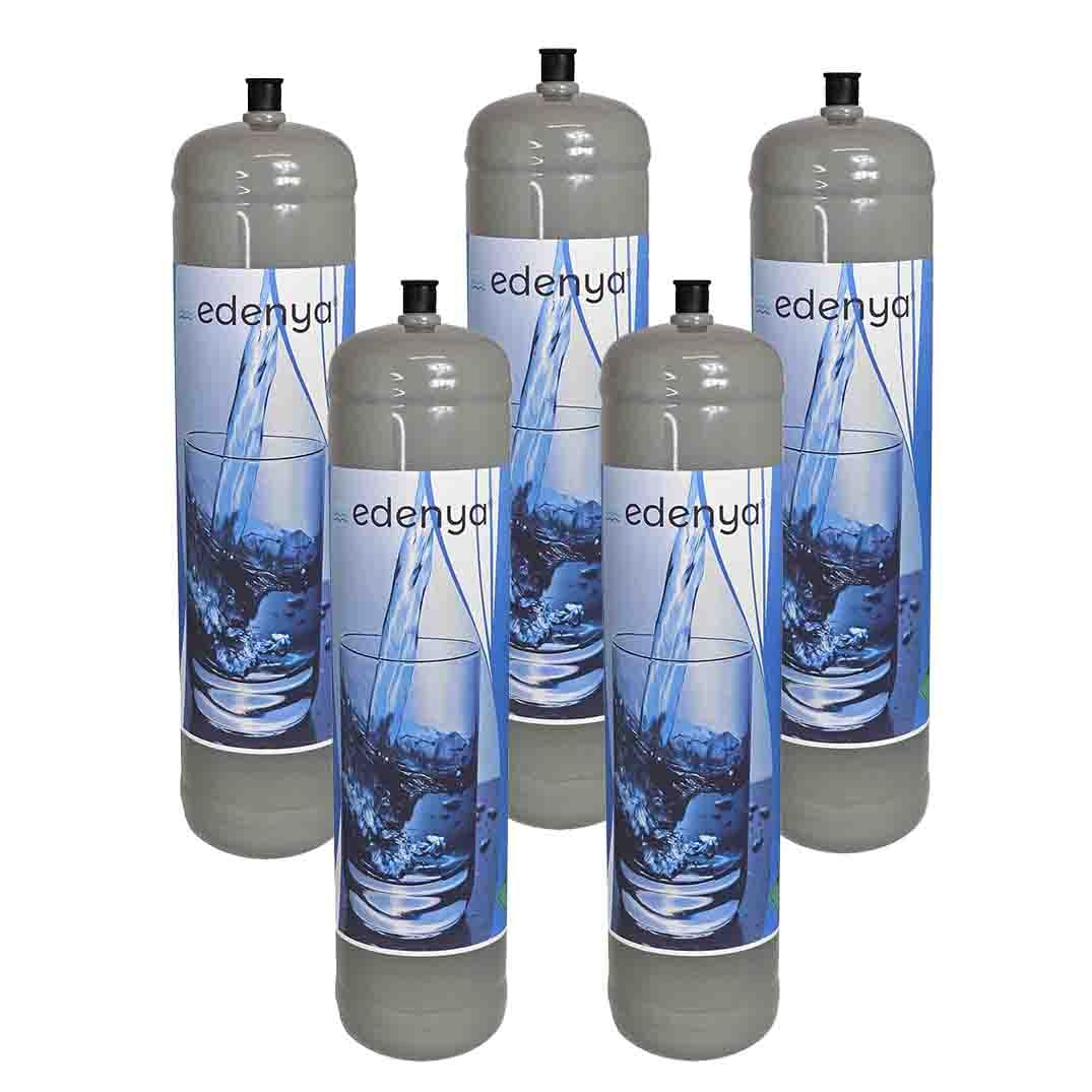 5 Disposable CO2 Canisters 600g for Soda Makers - M11x1 Thread for Sparkling Water - Perfect for Home Carbonation & SodaStream Machines