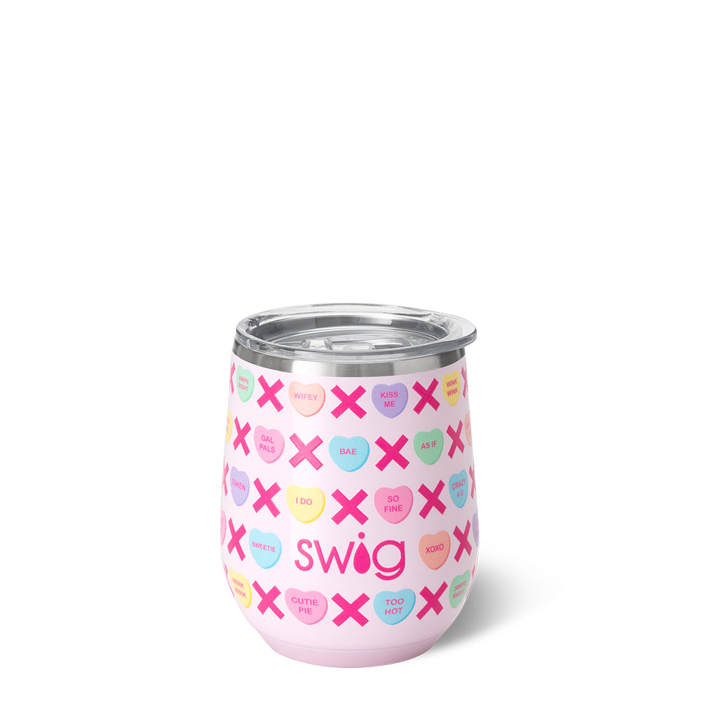 Be Mine Stemless Wine Glass 12oz - Elegant & Durable for Romantic Dinners, Valentine's Day & Anniversary Celebrations